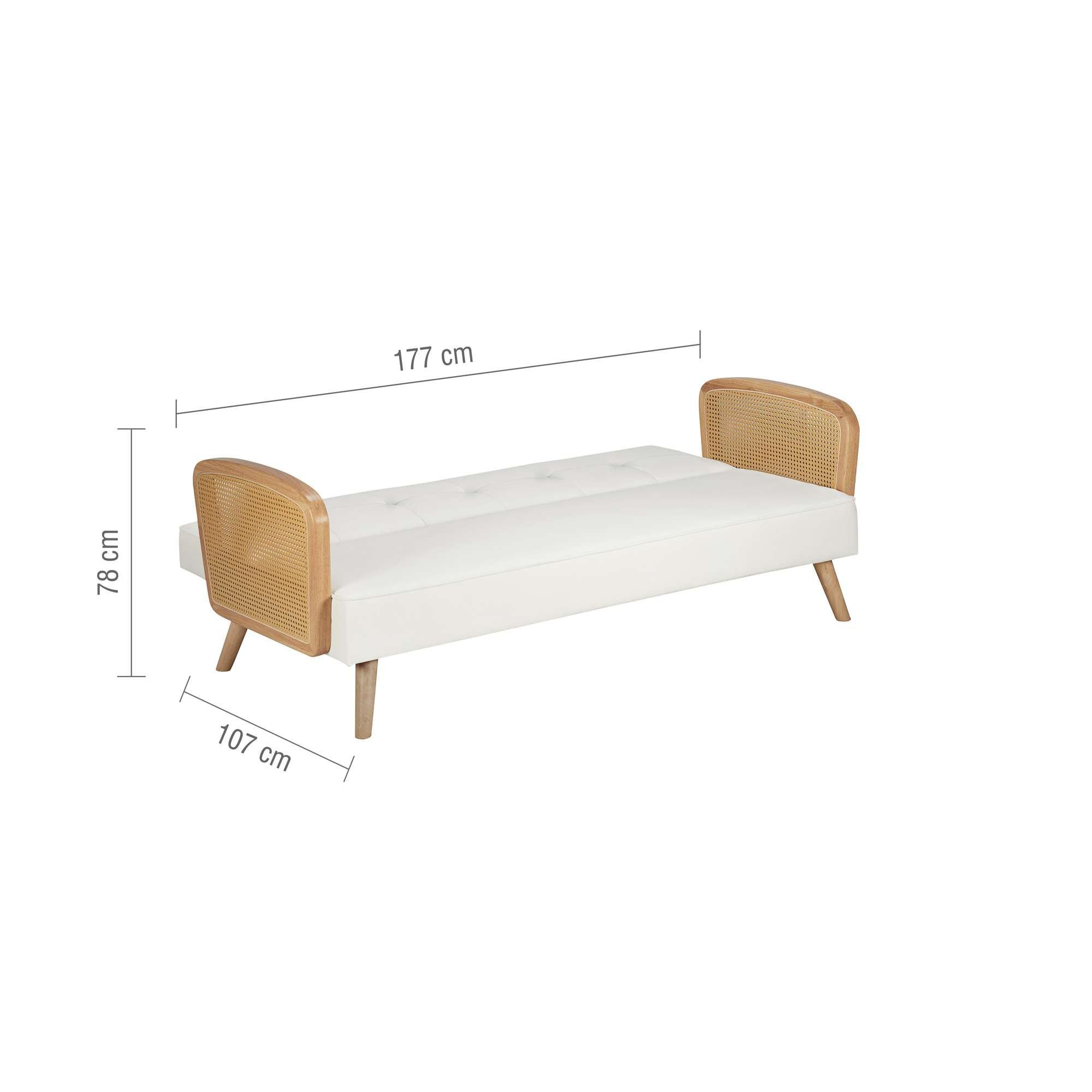 White & Oak - Birlea - Mila Sofa Bed - 16
