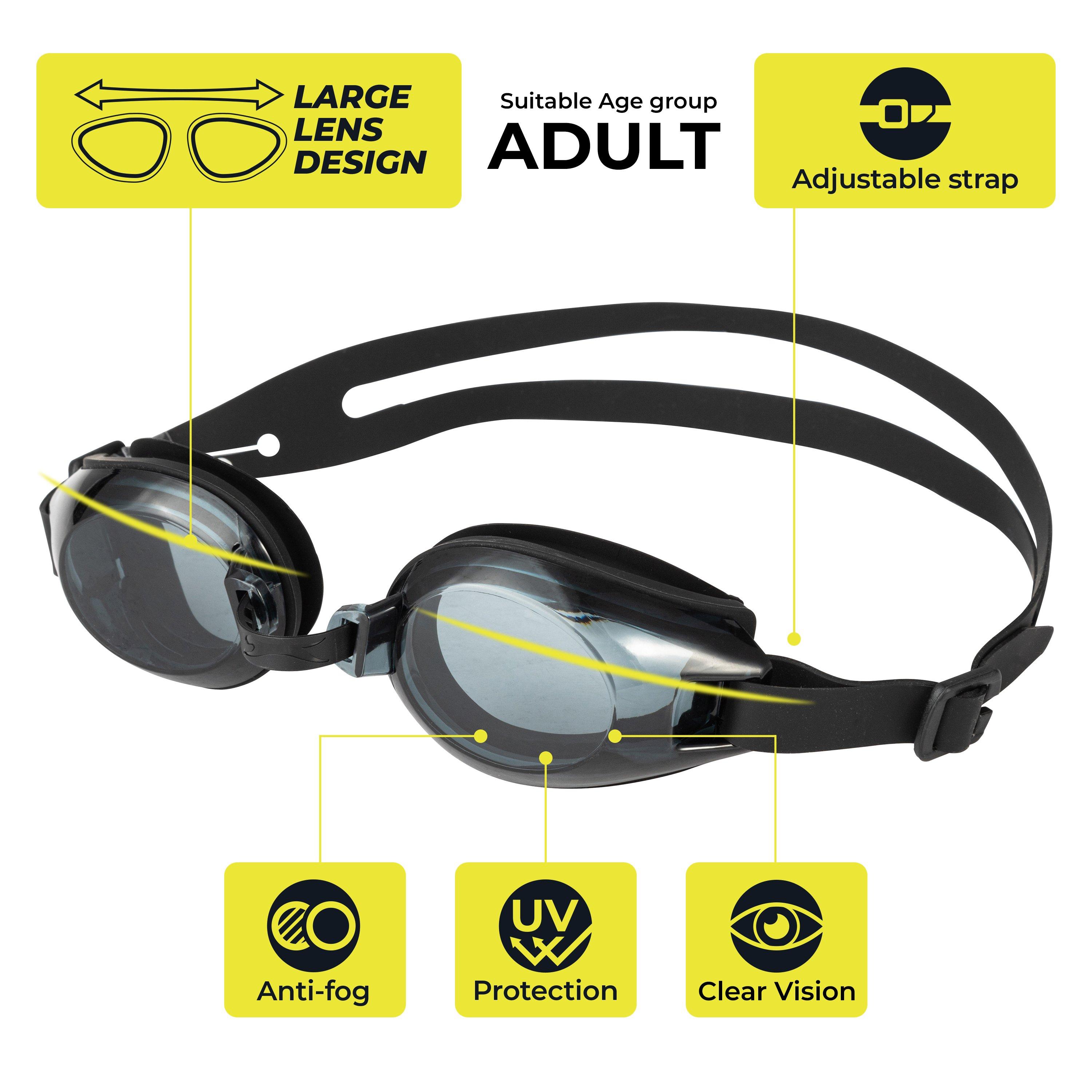 Noir - Slazenger - Wave Swimming Goggles Adults - 3