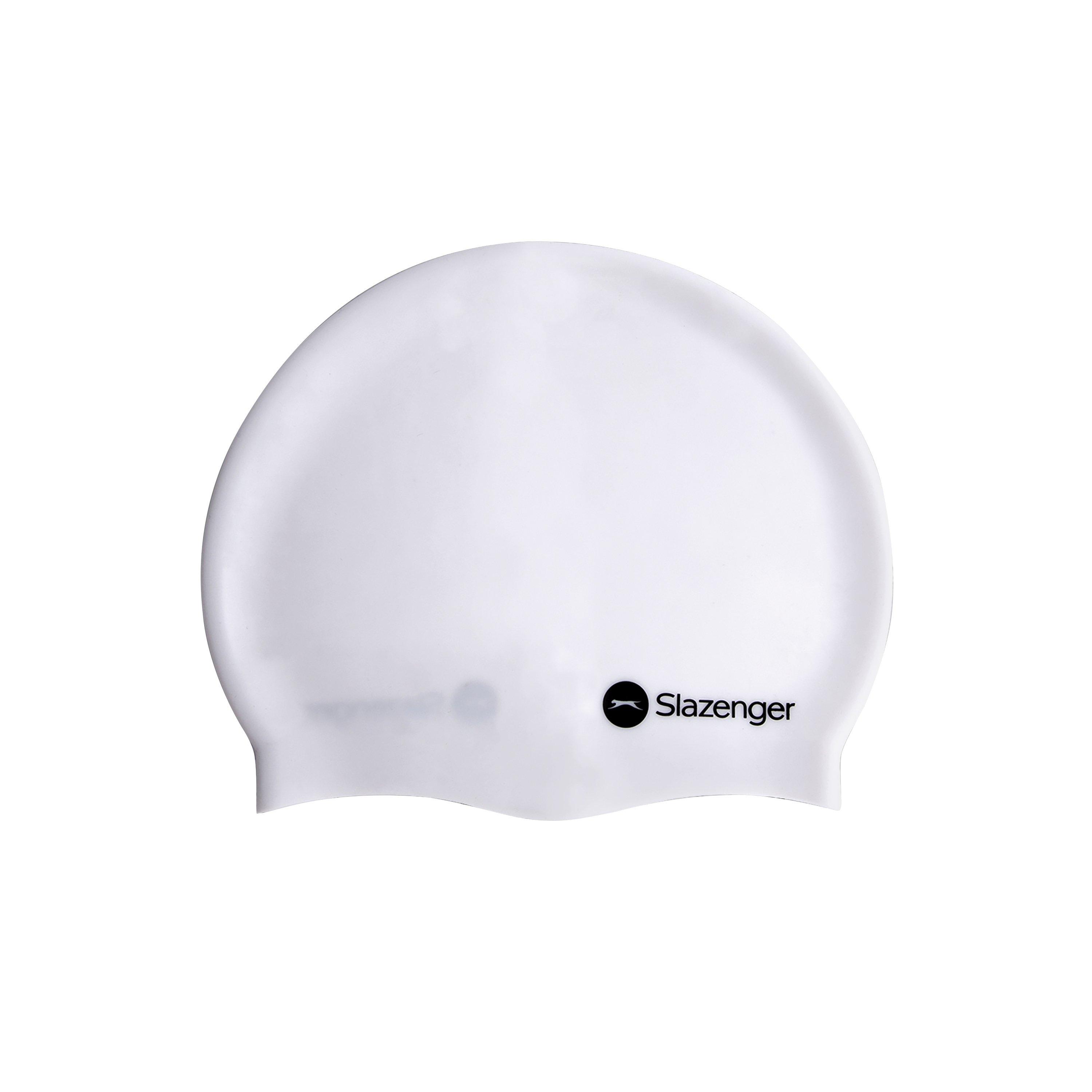 White - Slazenger - Silicone Swimming Cap Junior - 2
