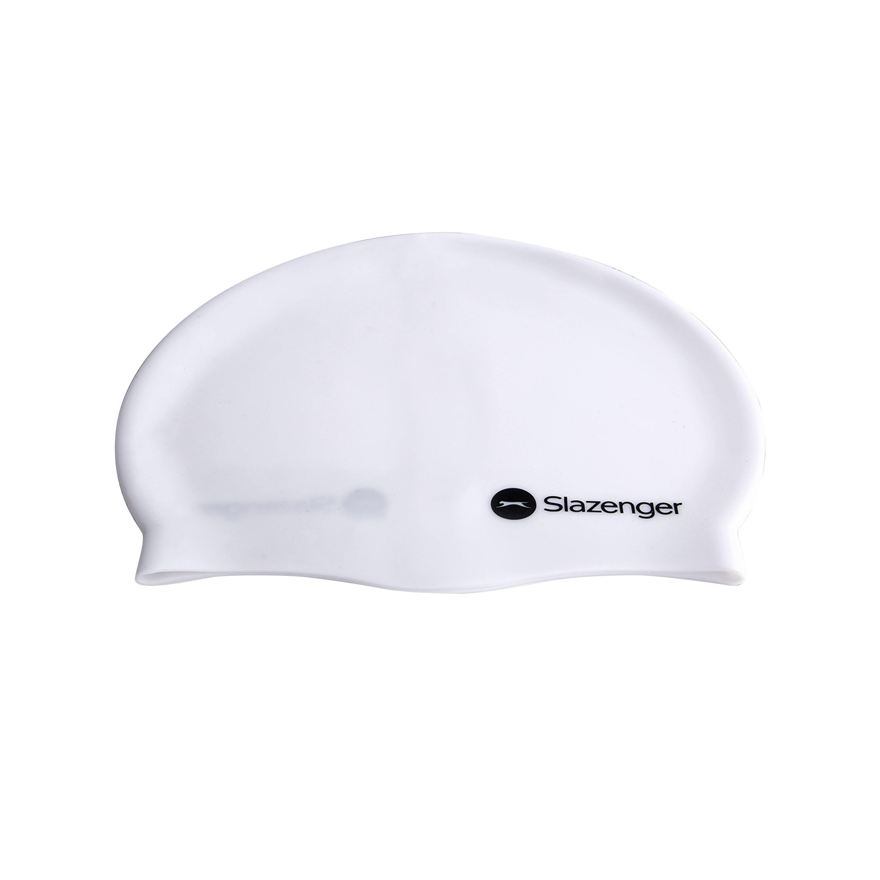 White - Slazenger - Silicone Swimming Cap Junior - 3