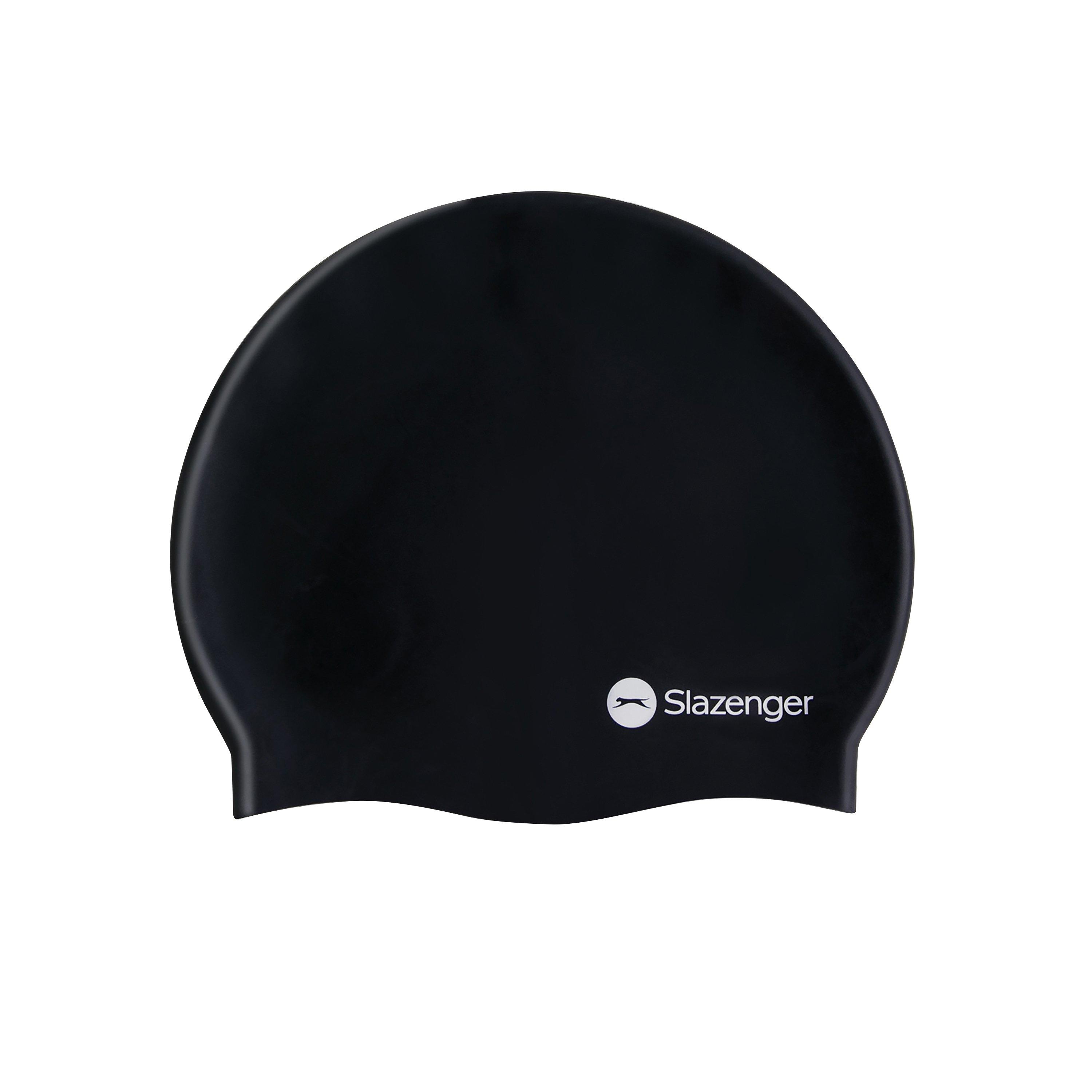 Zwart - Slazenger - Silicone Swimming Cap Junior - 2