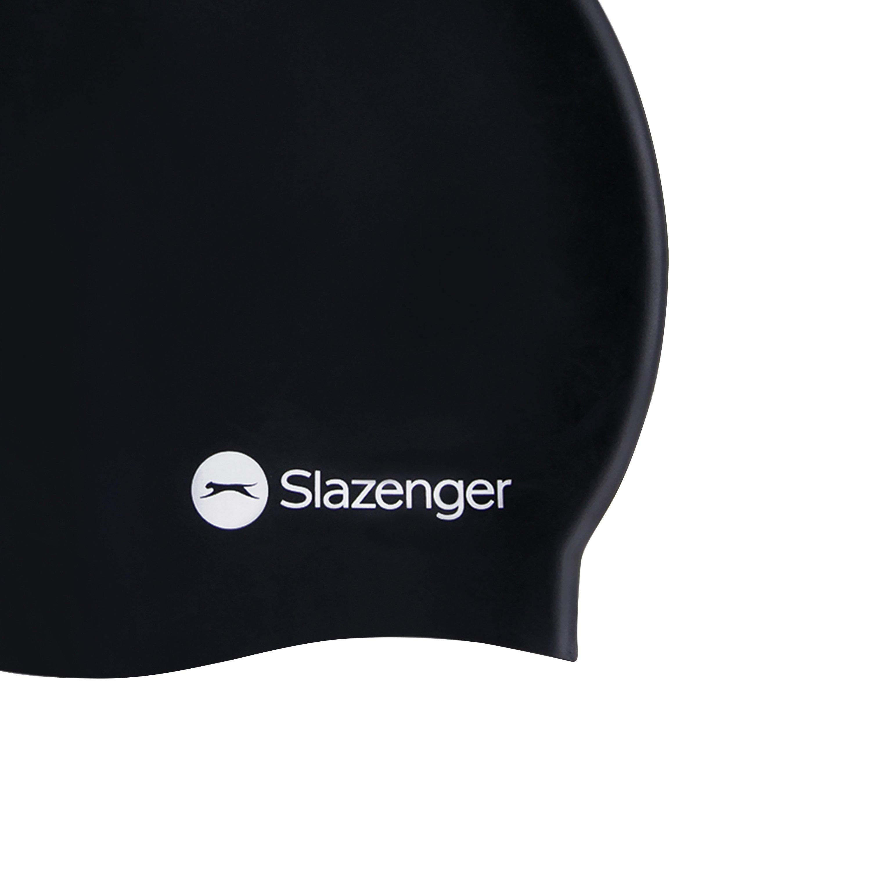 Zwart - Slazenger - Silicone Swimming Cap Junior - 4