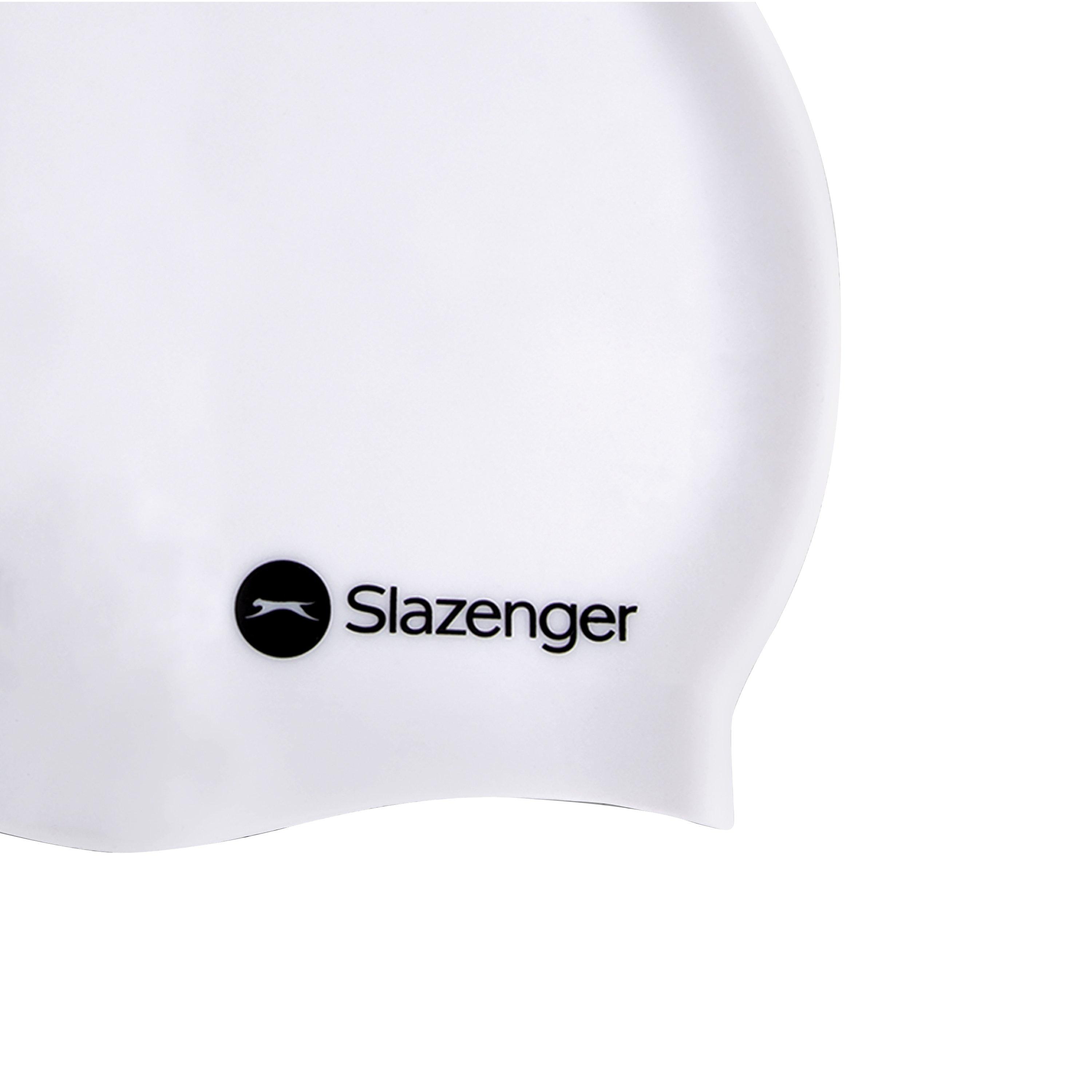 Wit - Slazenger - Silicone Swimming Cap Adults - 4