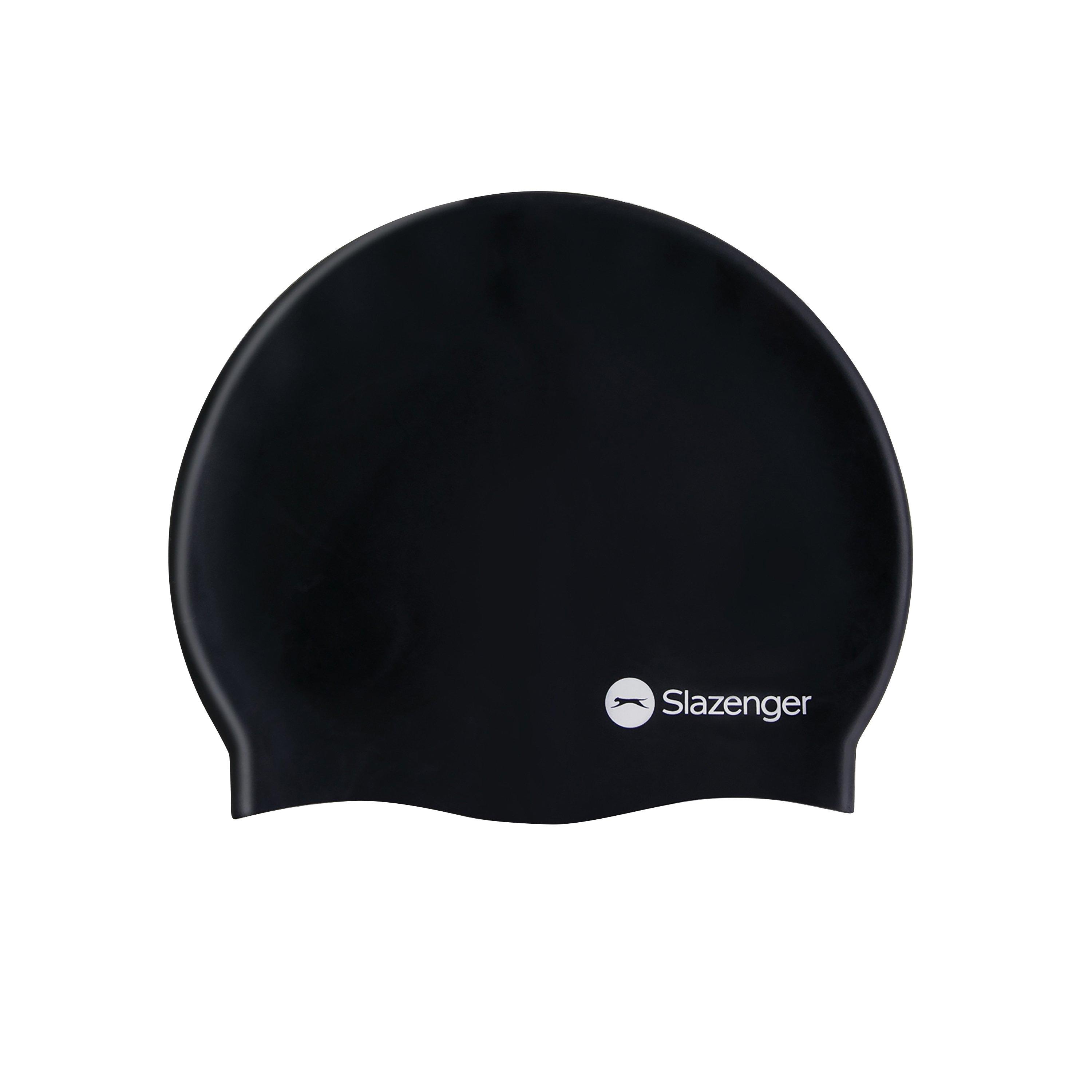 Schwarz - Slazenger - Silicone Swimming Cap Adults - 2