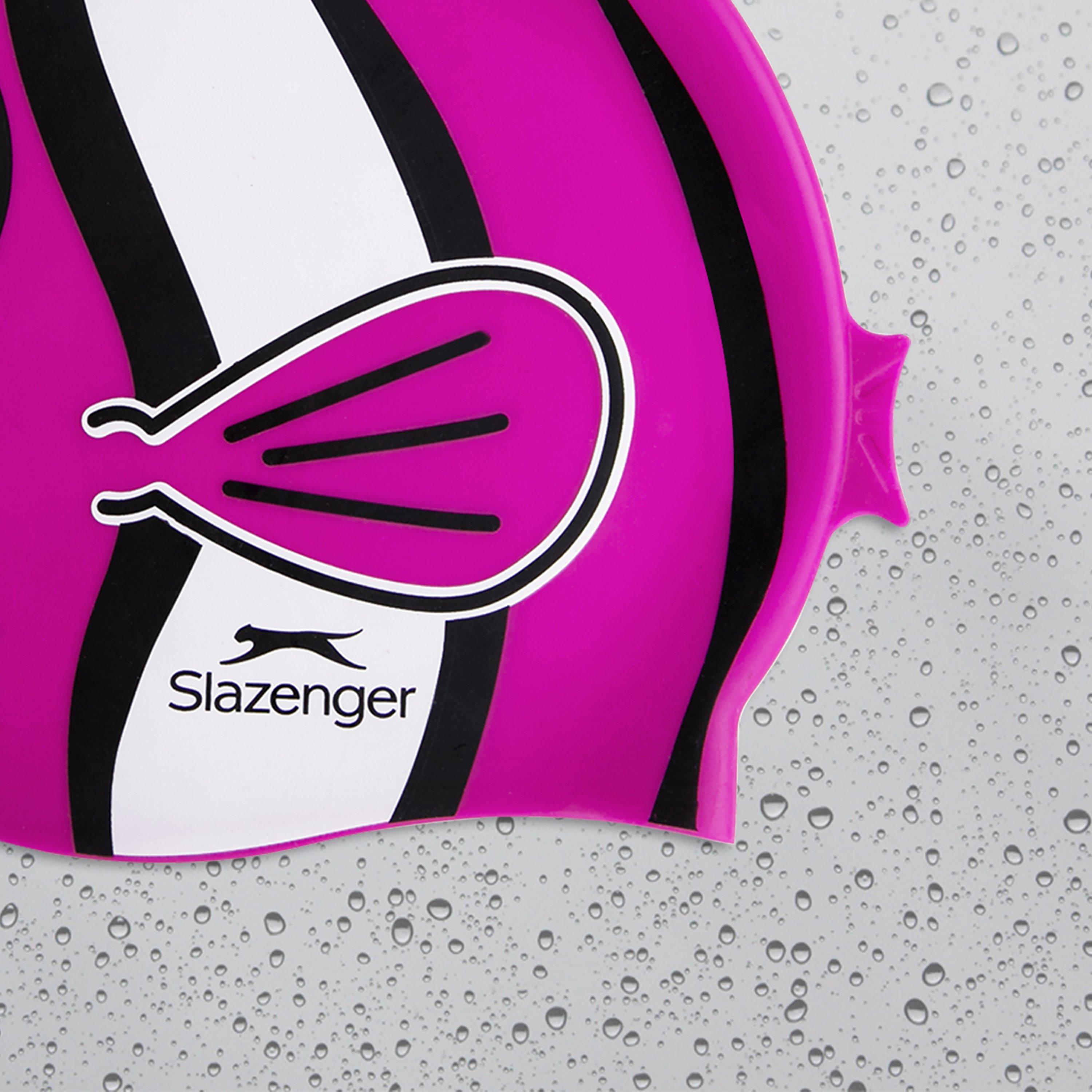 Pesce rosa - Slazenger - Fish Print Silicone Swimming Cap Childrens - 5