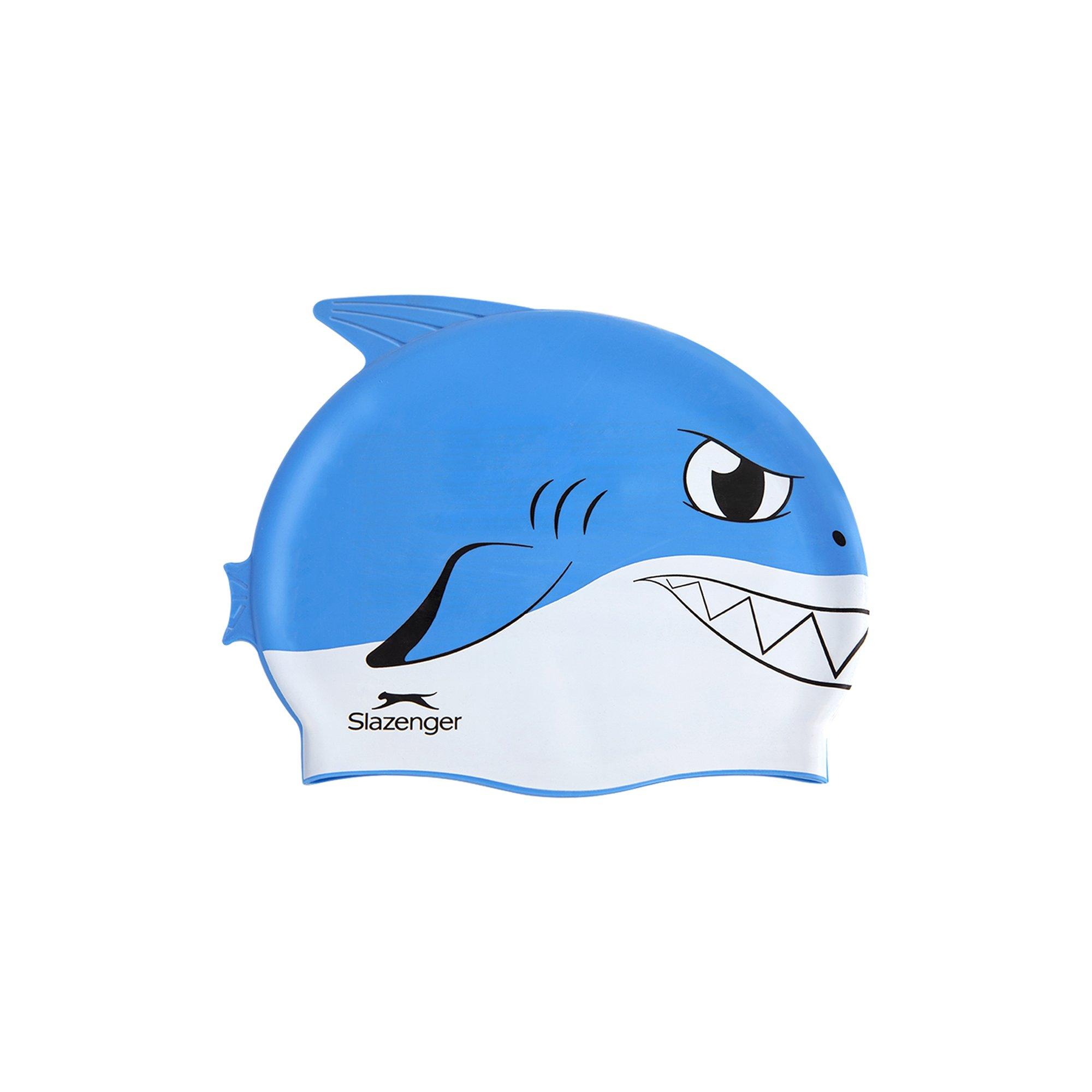 Pesce blu - Slazenger - Fish Print Silicone Swimming Cap Childrens - 2
