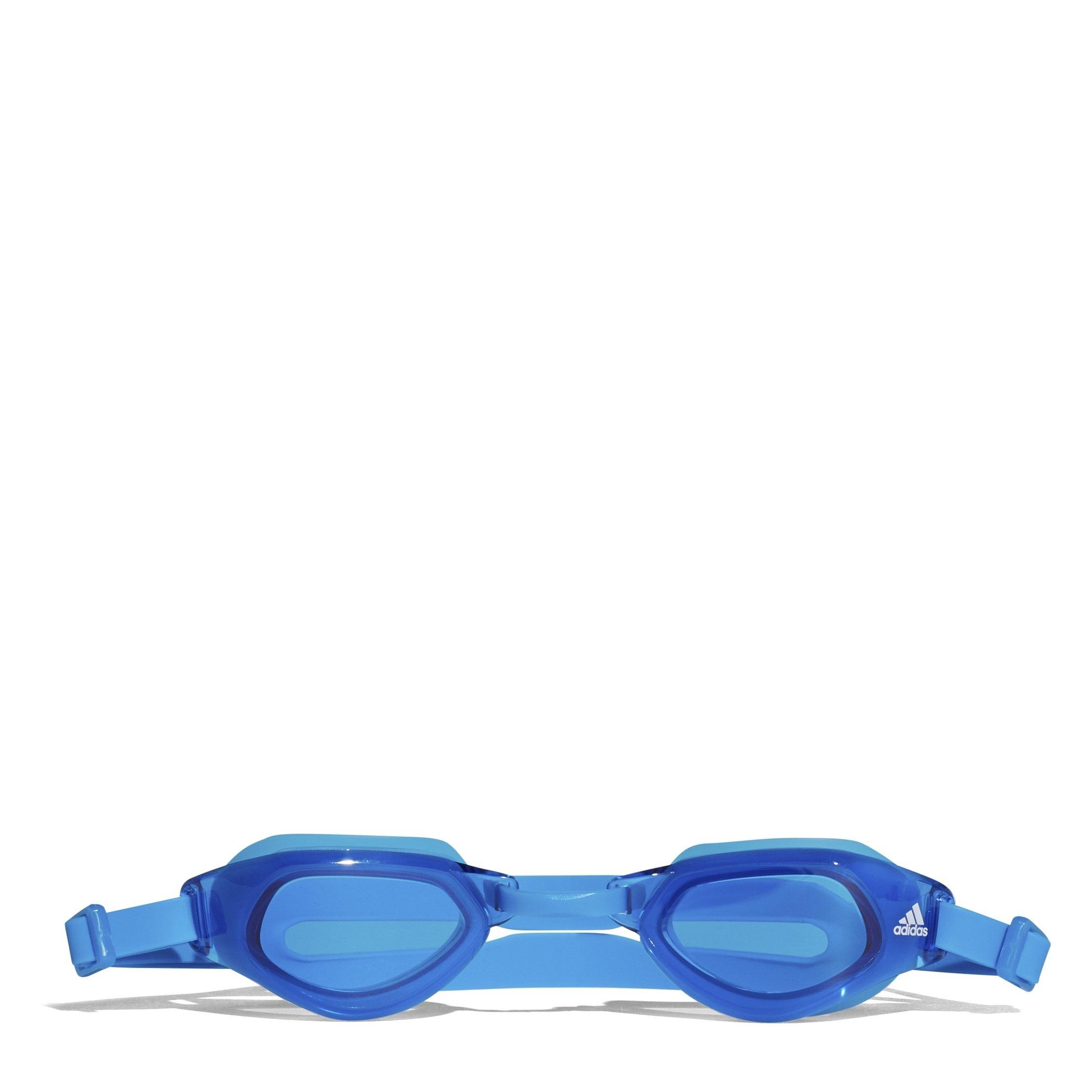 B Blauw/Wit - adidas - Persistar Fit Unmirrored Swim Goggles Juniors - 1