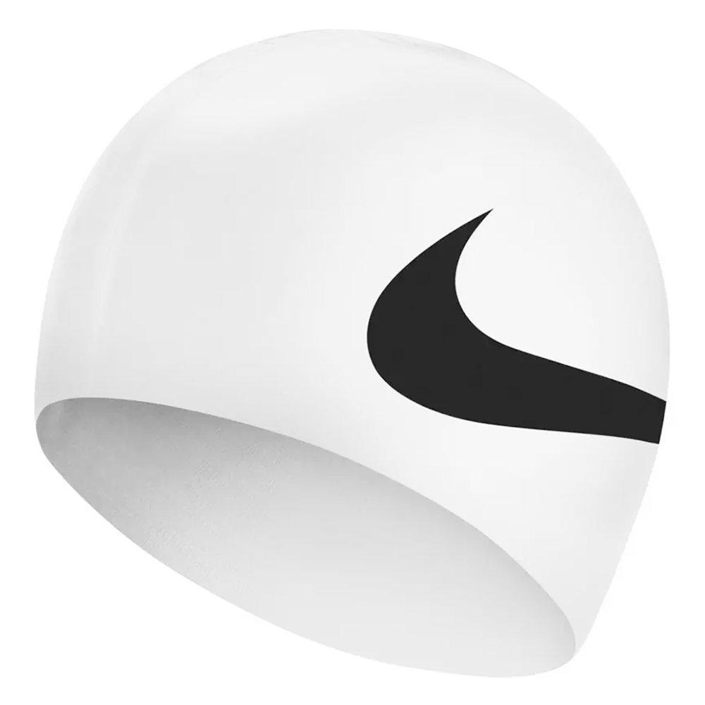 White - Nike - Swoosh Silicone Swimming Cap Adults