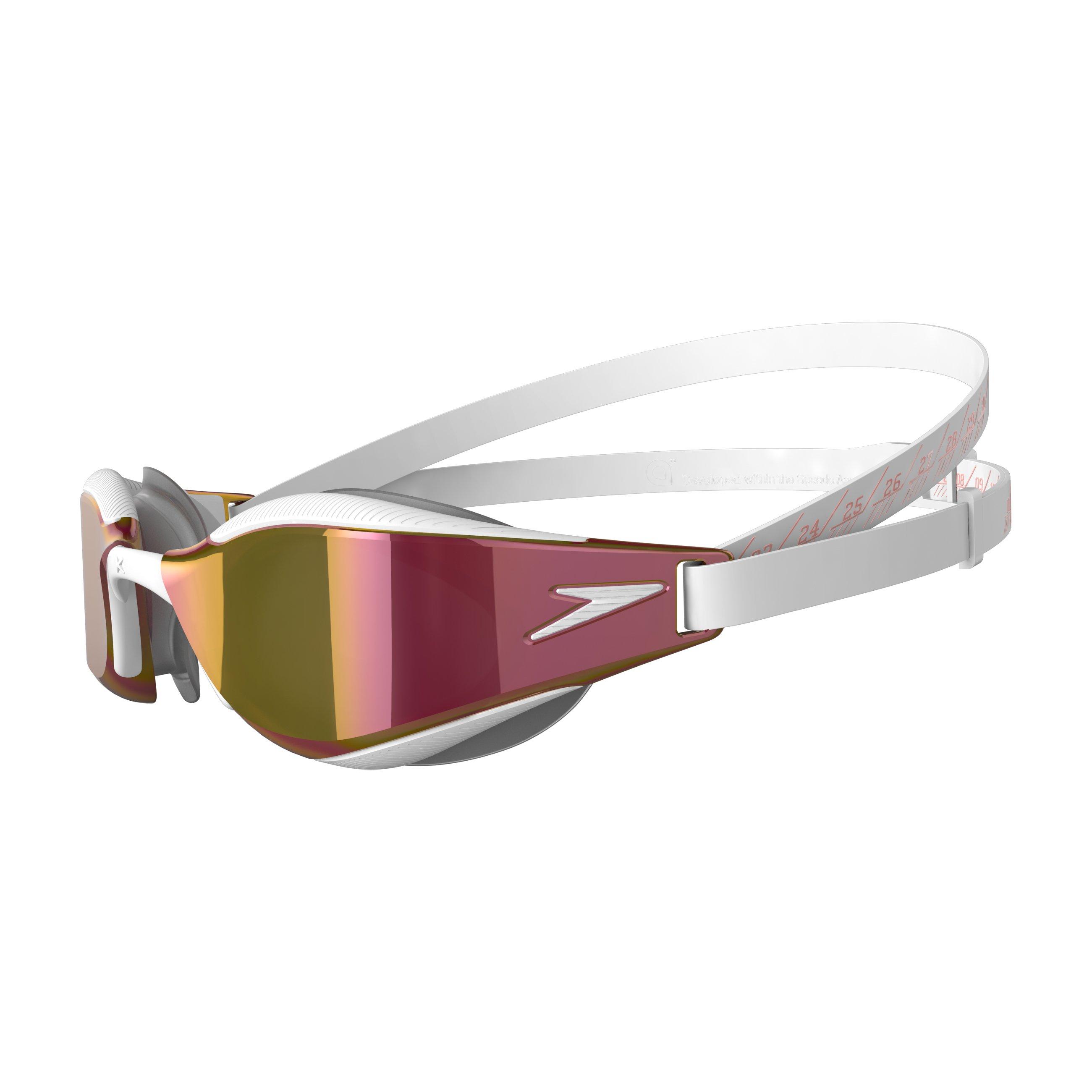 Wht/Grey/RGold - Speedo - Adults Race Goggles - 2