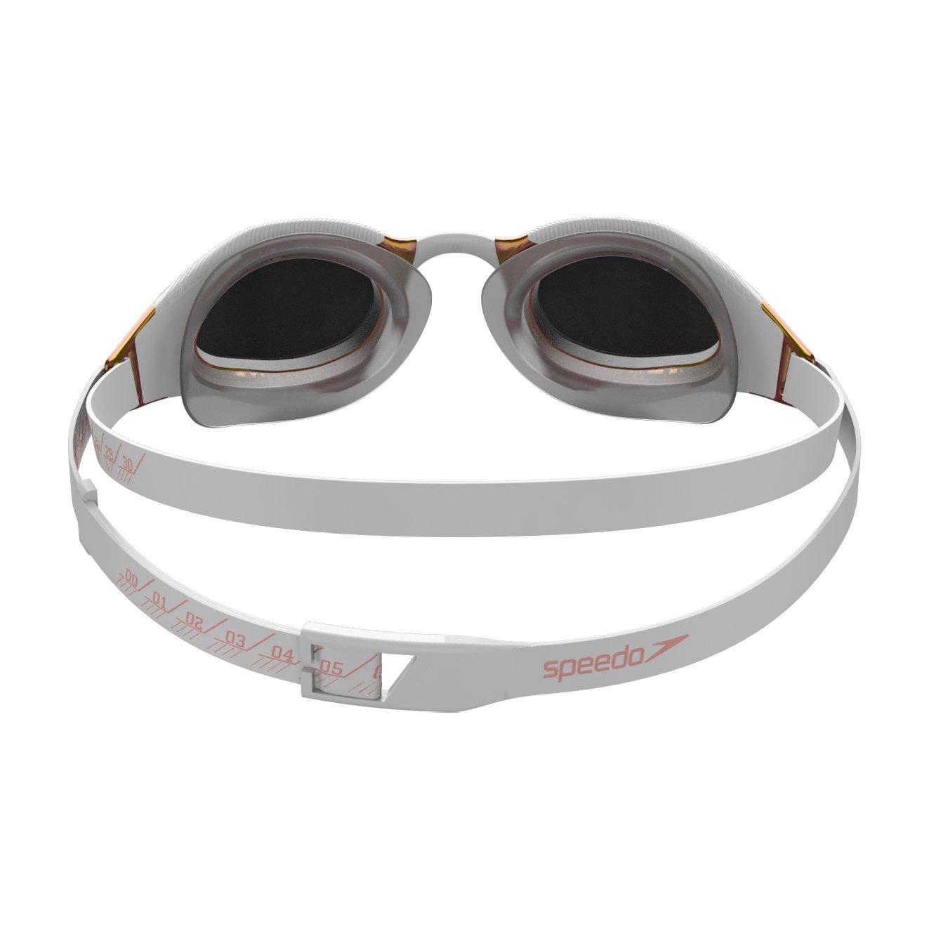 Wht/Grey/RGold - Speedo - Adults Race Goggles - 3