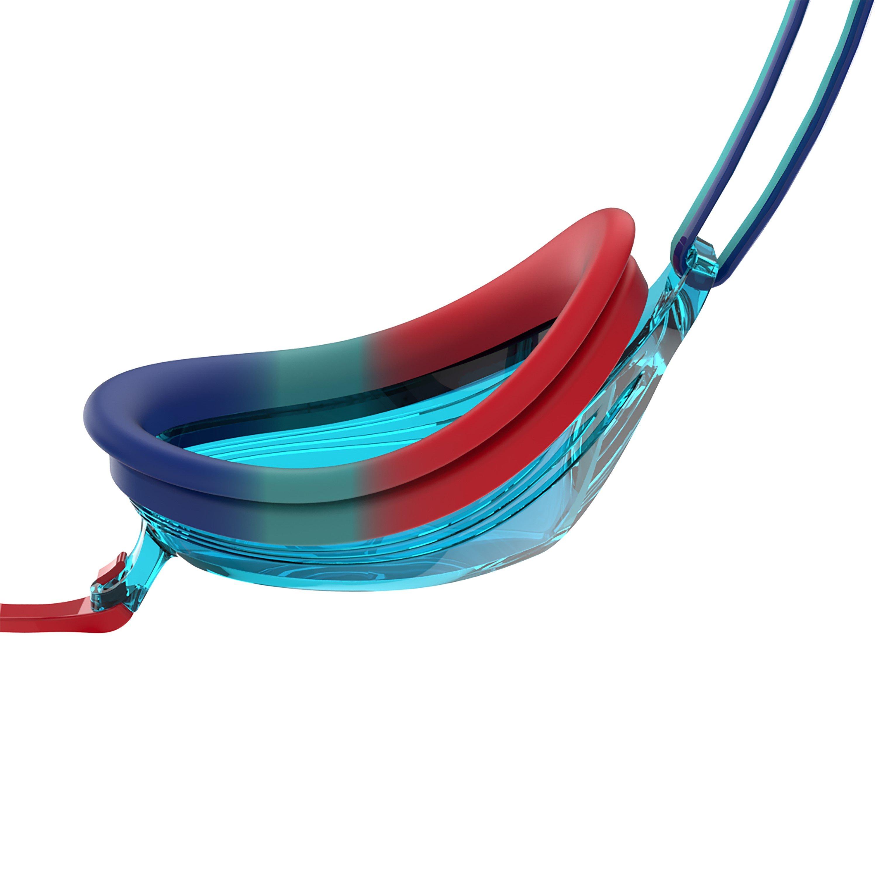 Blau/Rot - Speedo - Vengeance Junior Mirror Goggles Red - 4