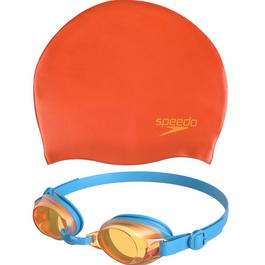Speedo Goggle and Cap Swim Set Juniors