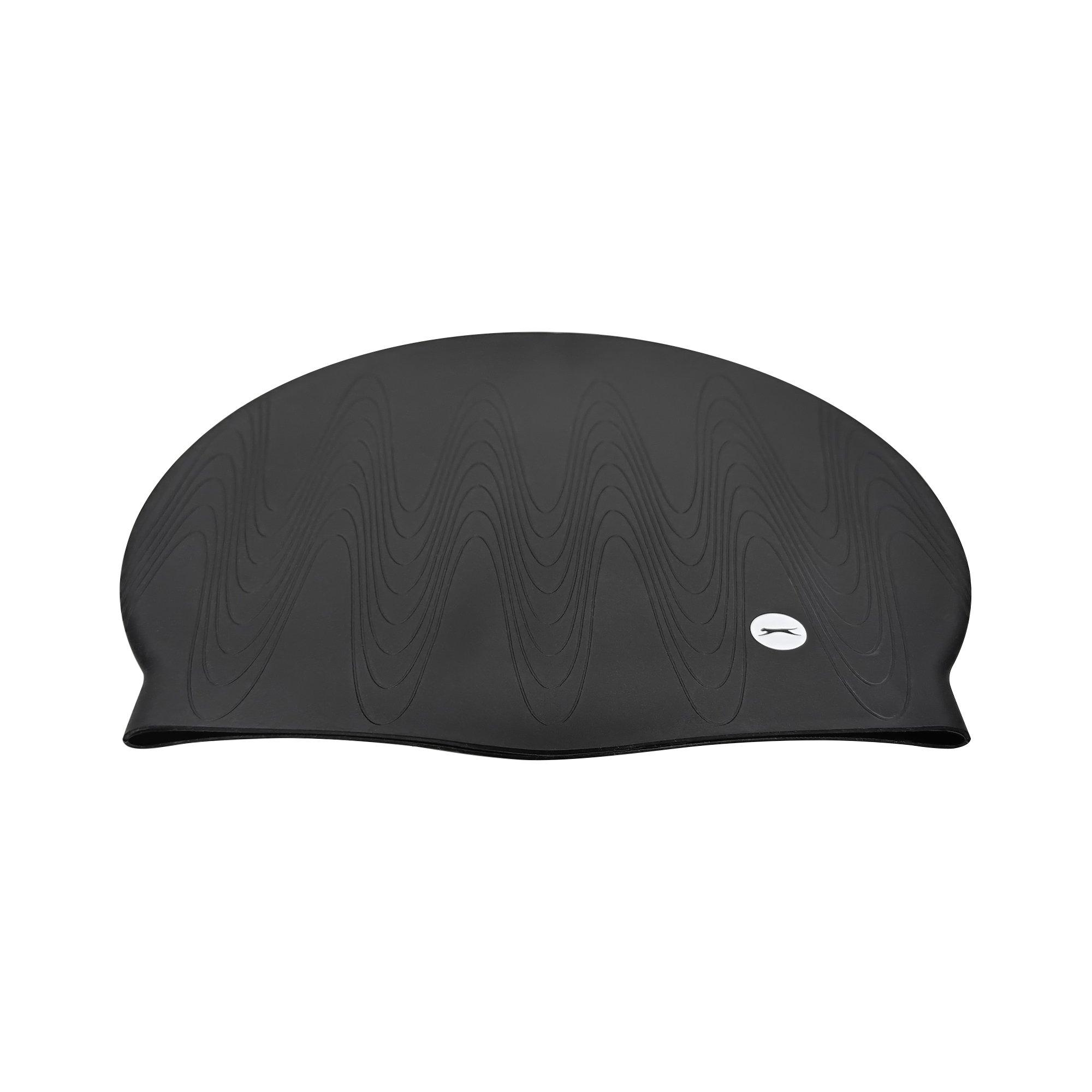 Black - Slazenger - Textured Swim Cap 62 - 2