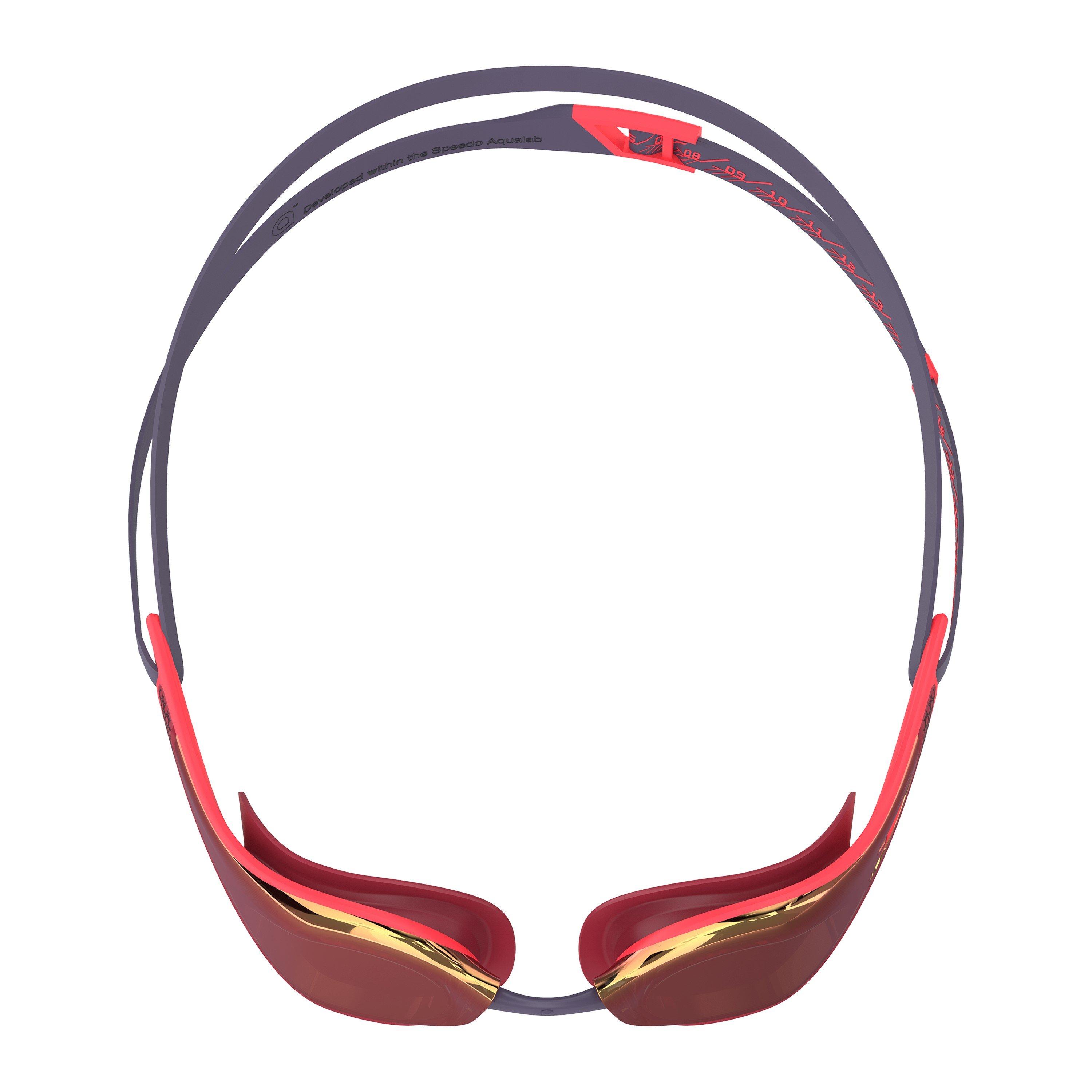 Black - Speedo - Fastskin Pure Focus Mirrored Race Goggles - 6