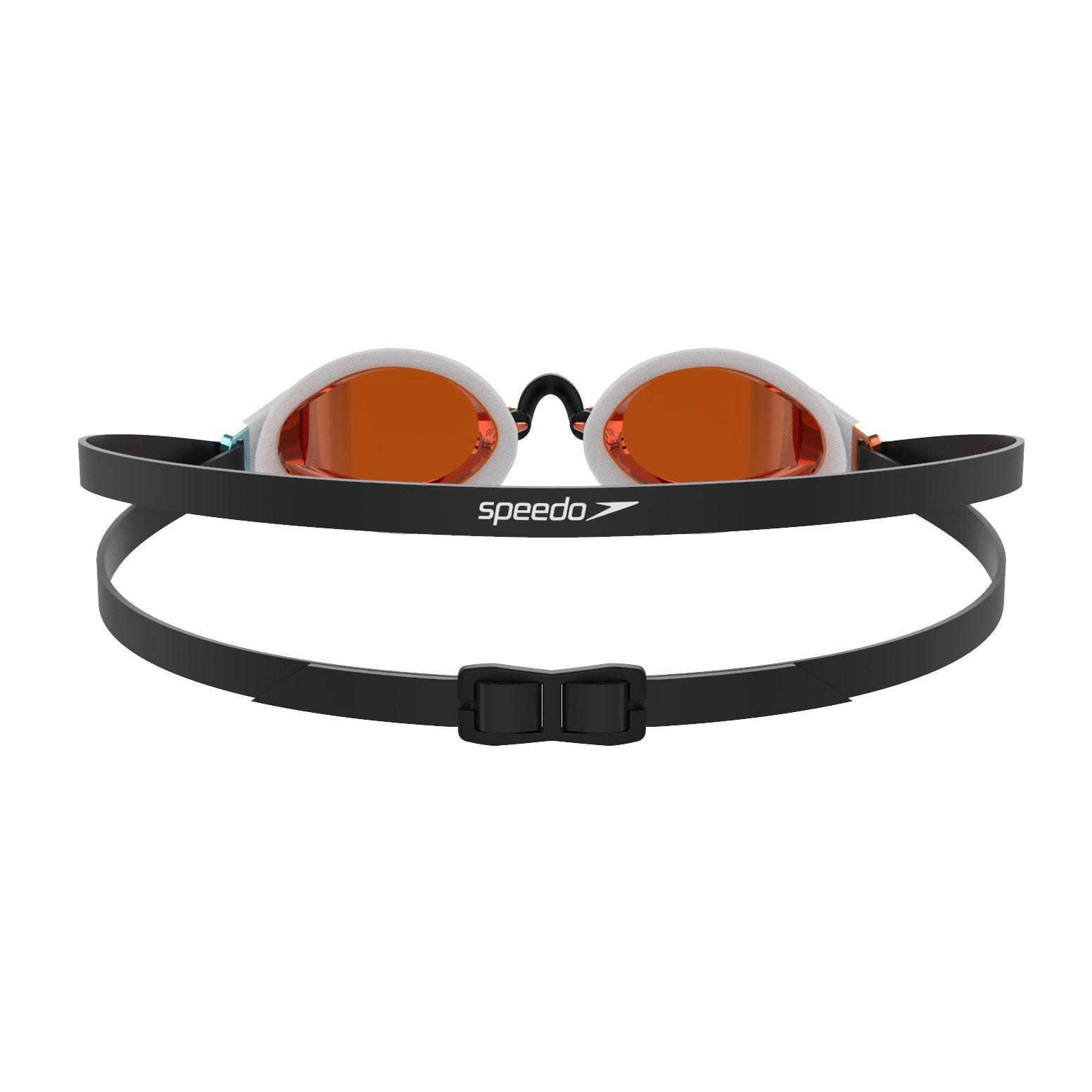 Blck/White/Gold - Speedo - Fastskin Speedsocket Mirror Goggles Adults - 2