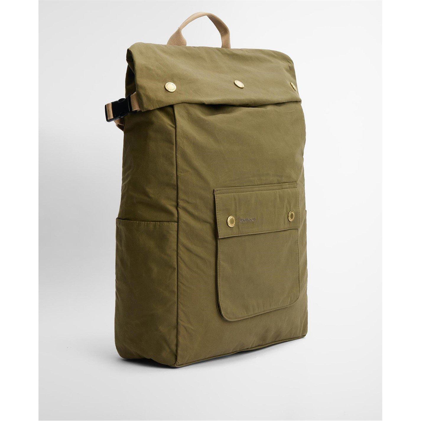 Dusk Green GN31 - Barbour - Transport Foldover Backpack - 4