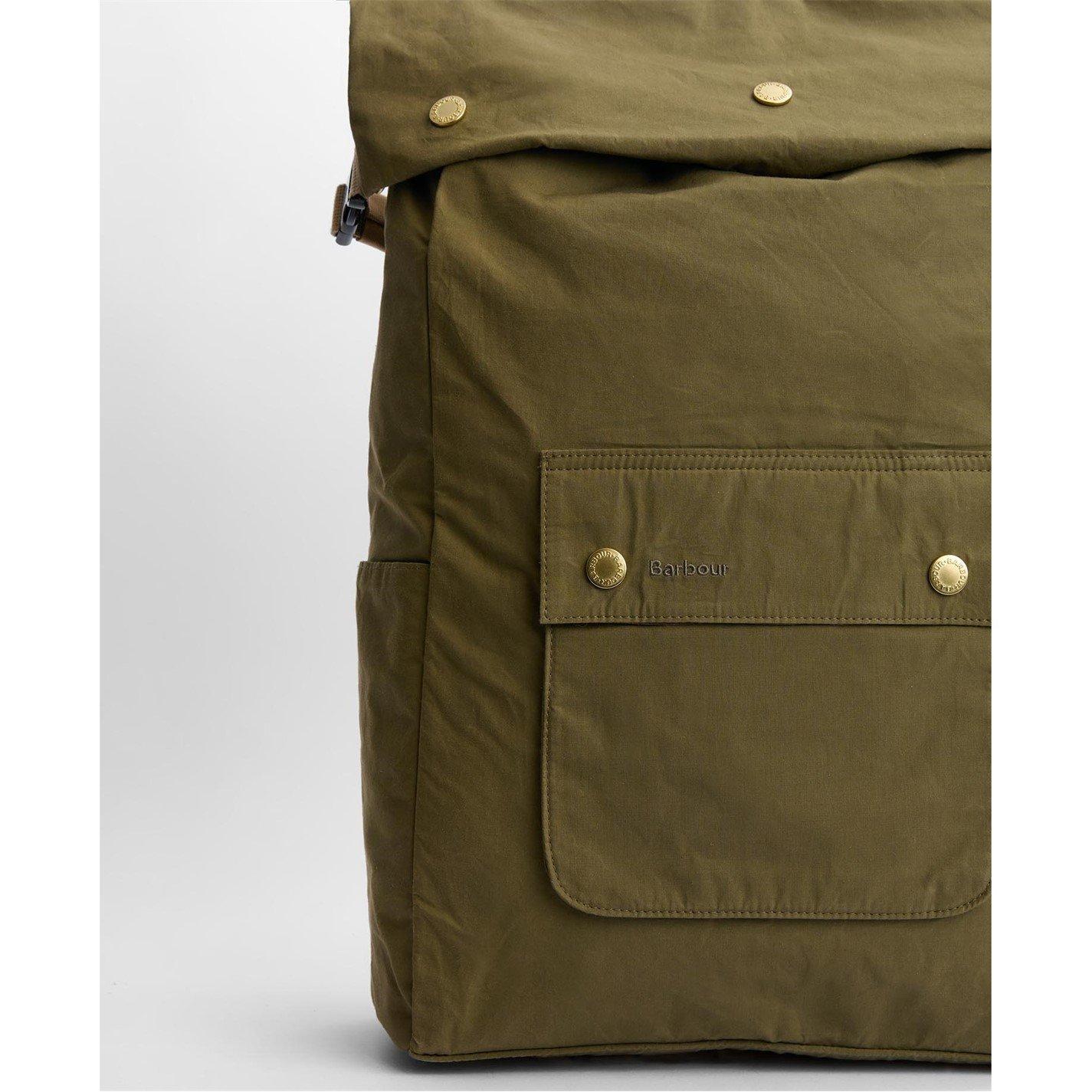 Dusk Green GN31 - Barbour - Transport Foldover Backpack - 5