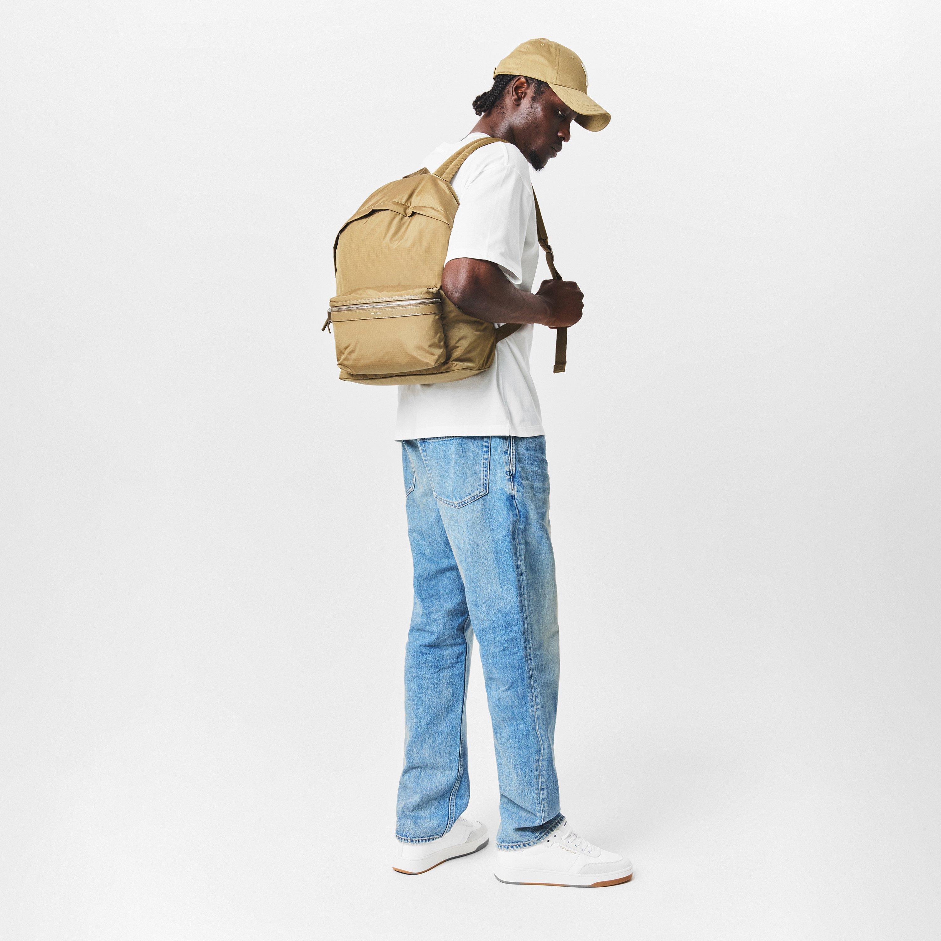 Khaki - Saint Laurent - Men's City Backpack - 6