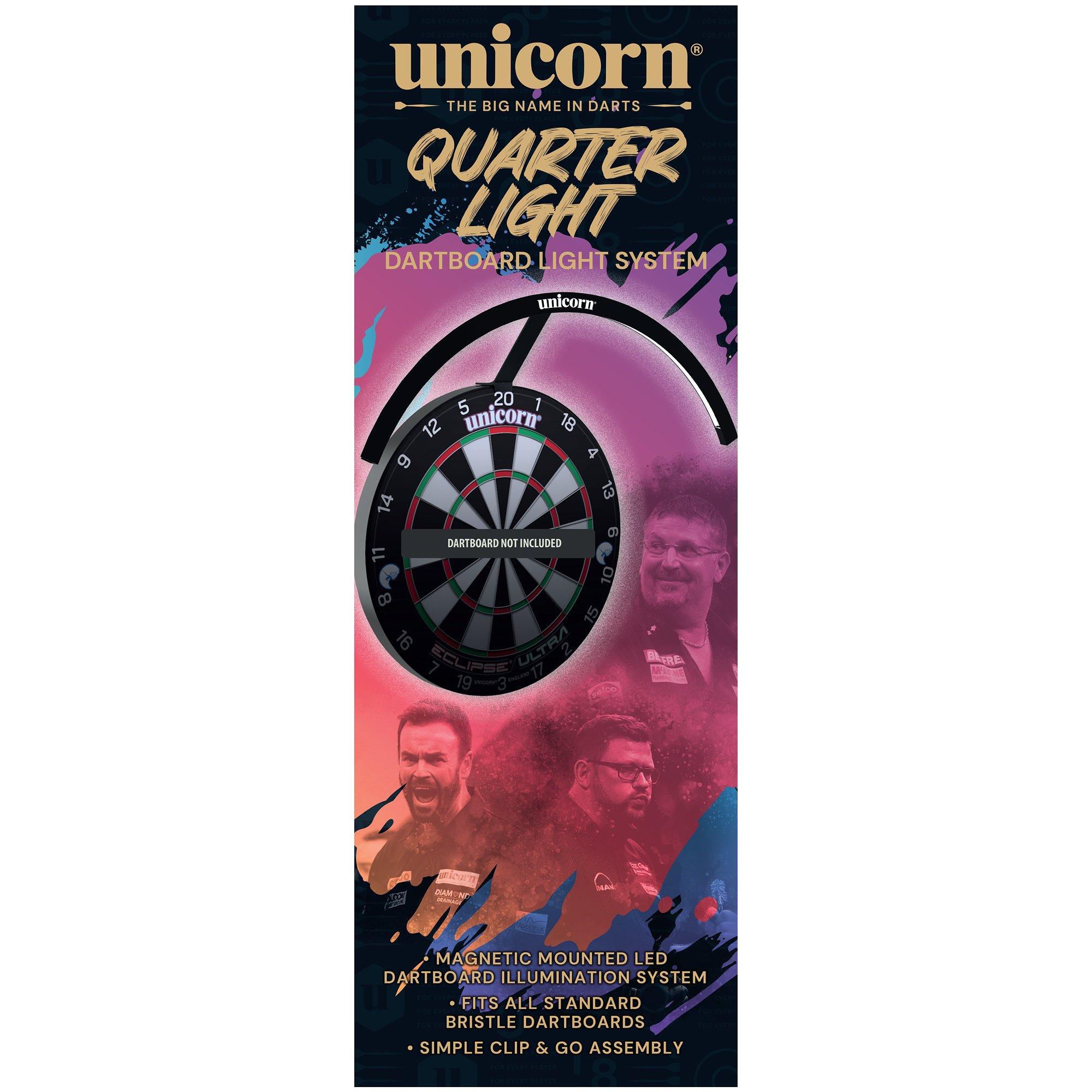 Multi - Unicorn Darts - Quarter Light Dartboard Lighting System - 2