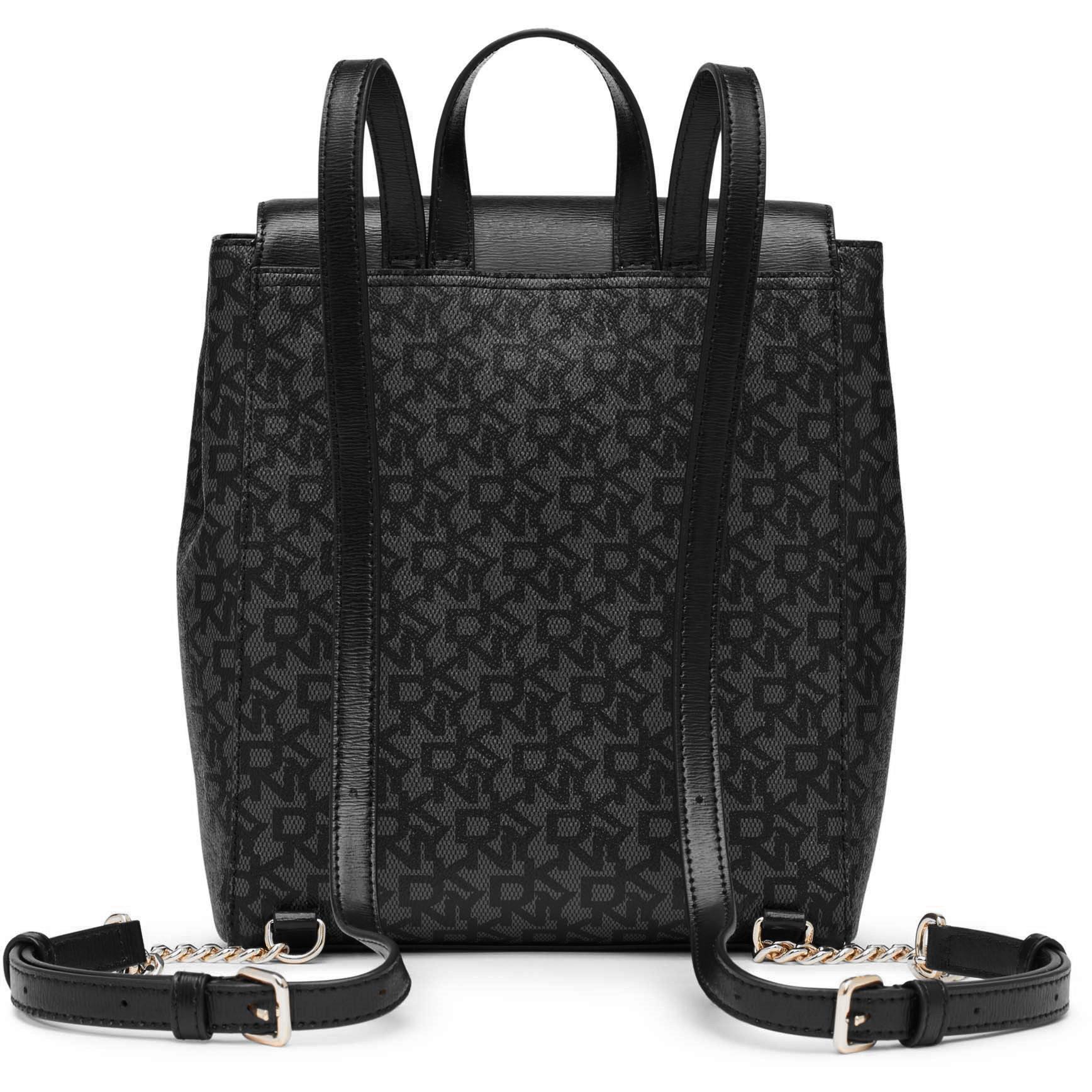 Sort logo - DKNY - Women's Bryant Park Sutton Leather Backpack - 4
