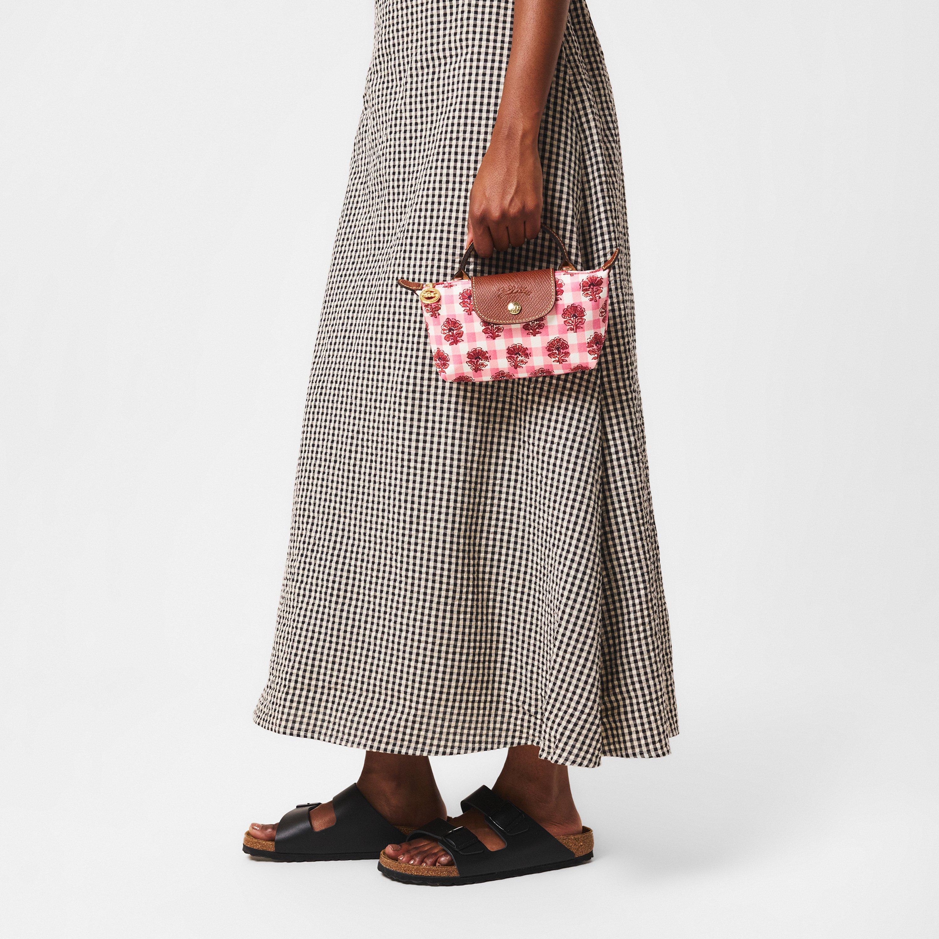 Blush - Longchamp - Women's Le Pliage Flowers Shoulder Bag - 3