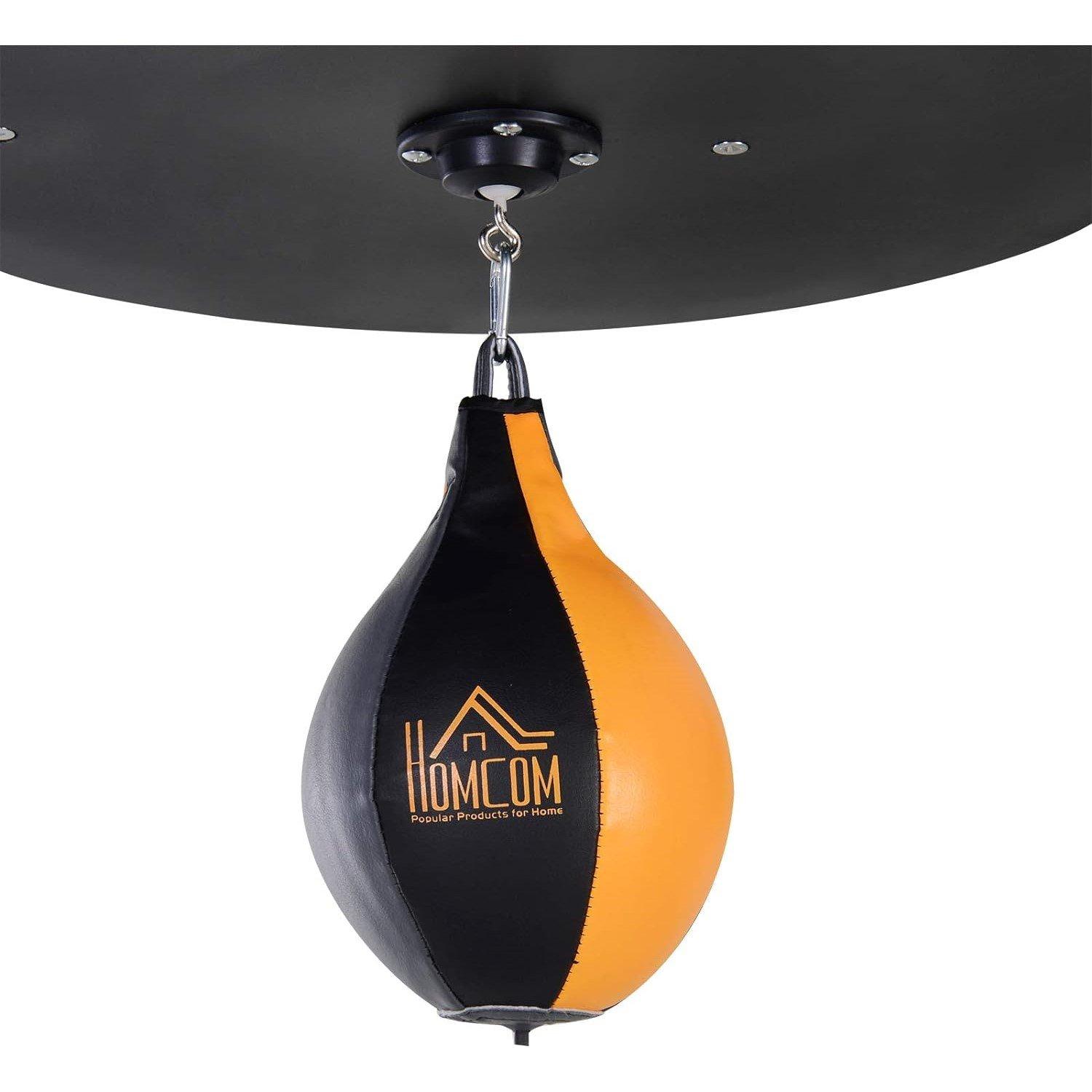 Black - HOMCOM - Freestanding Boxing Punch Bag & Speed Ball - 7