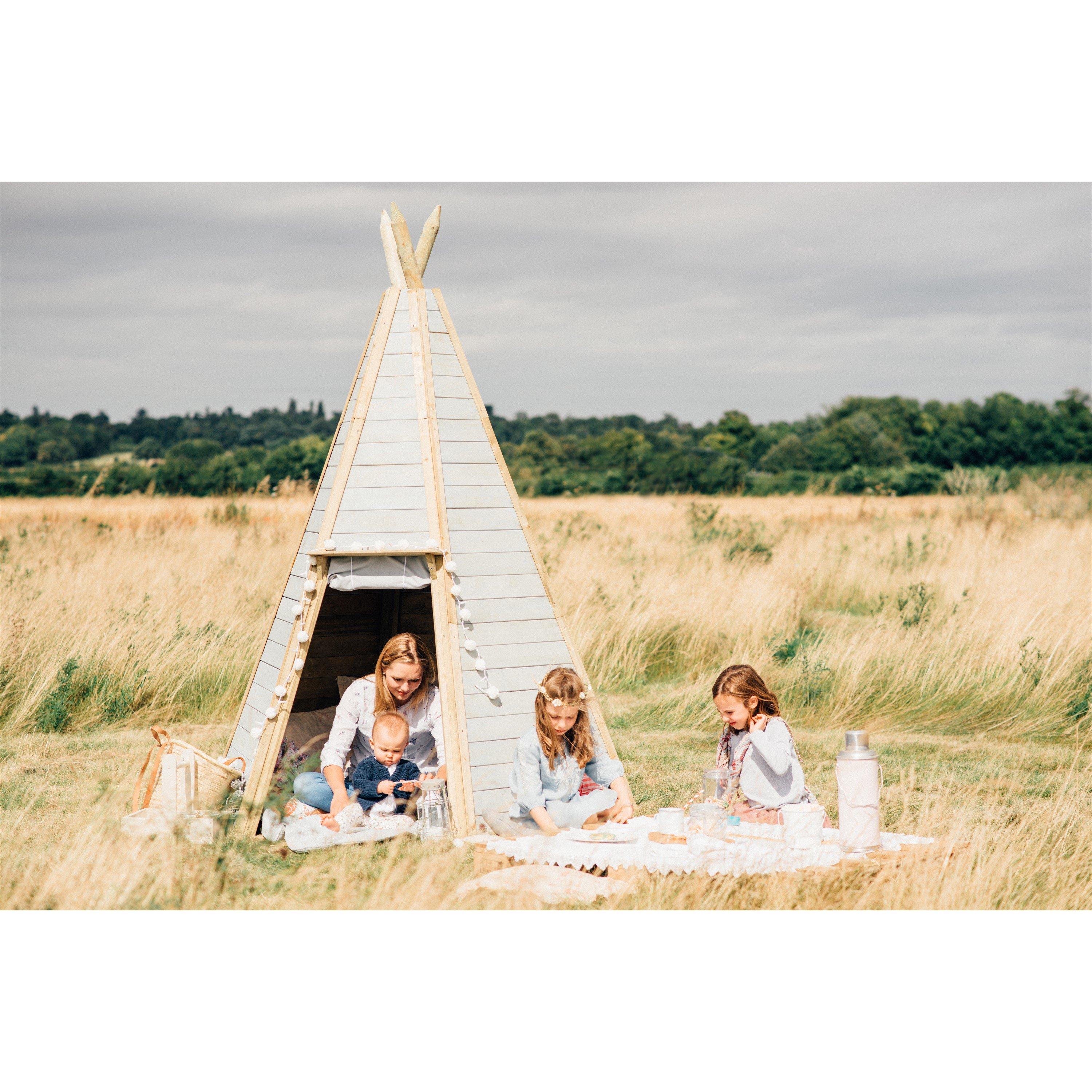Natural - Plum Play - Plum Great Wooden Teepee Hideaway - 3