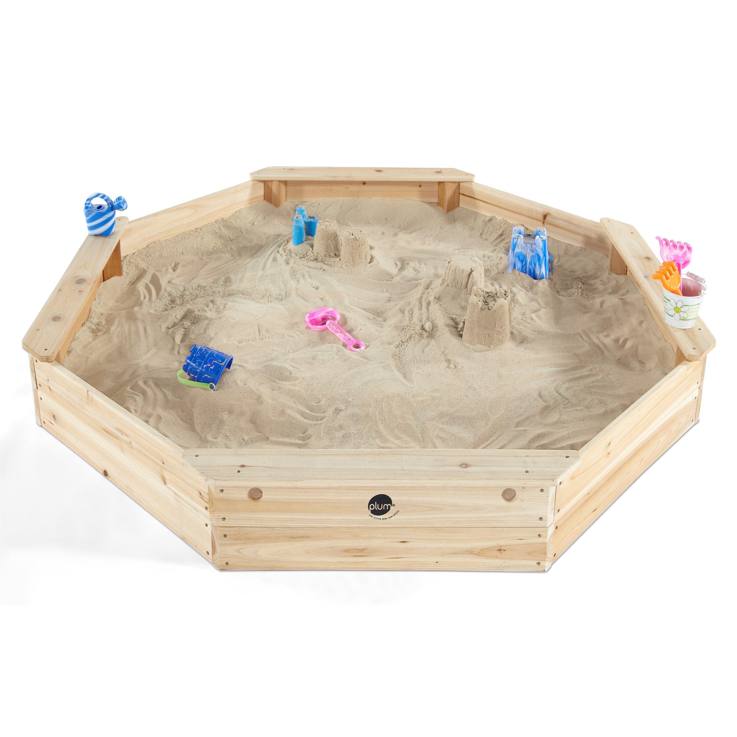Natural - Plum Play - Plum Giant Wooden Sand Pit - 1