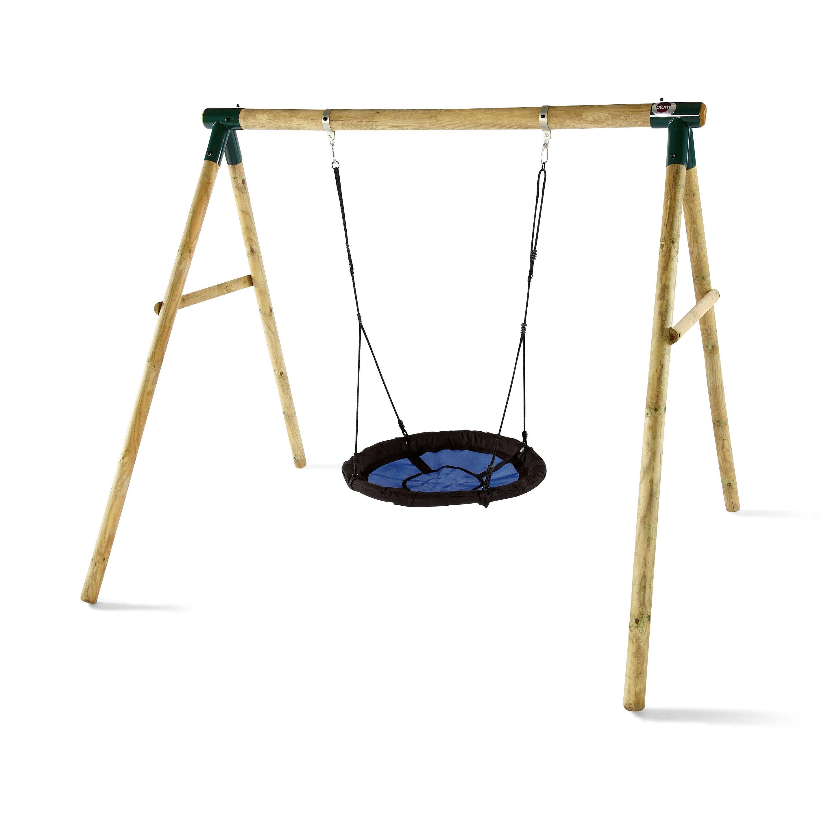 Natural - Plum Play - Plum Spider Monkey Wooden Swing Set - 1