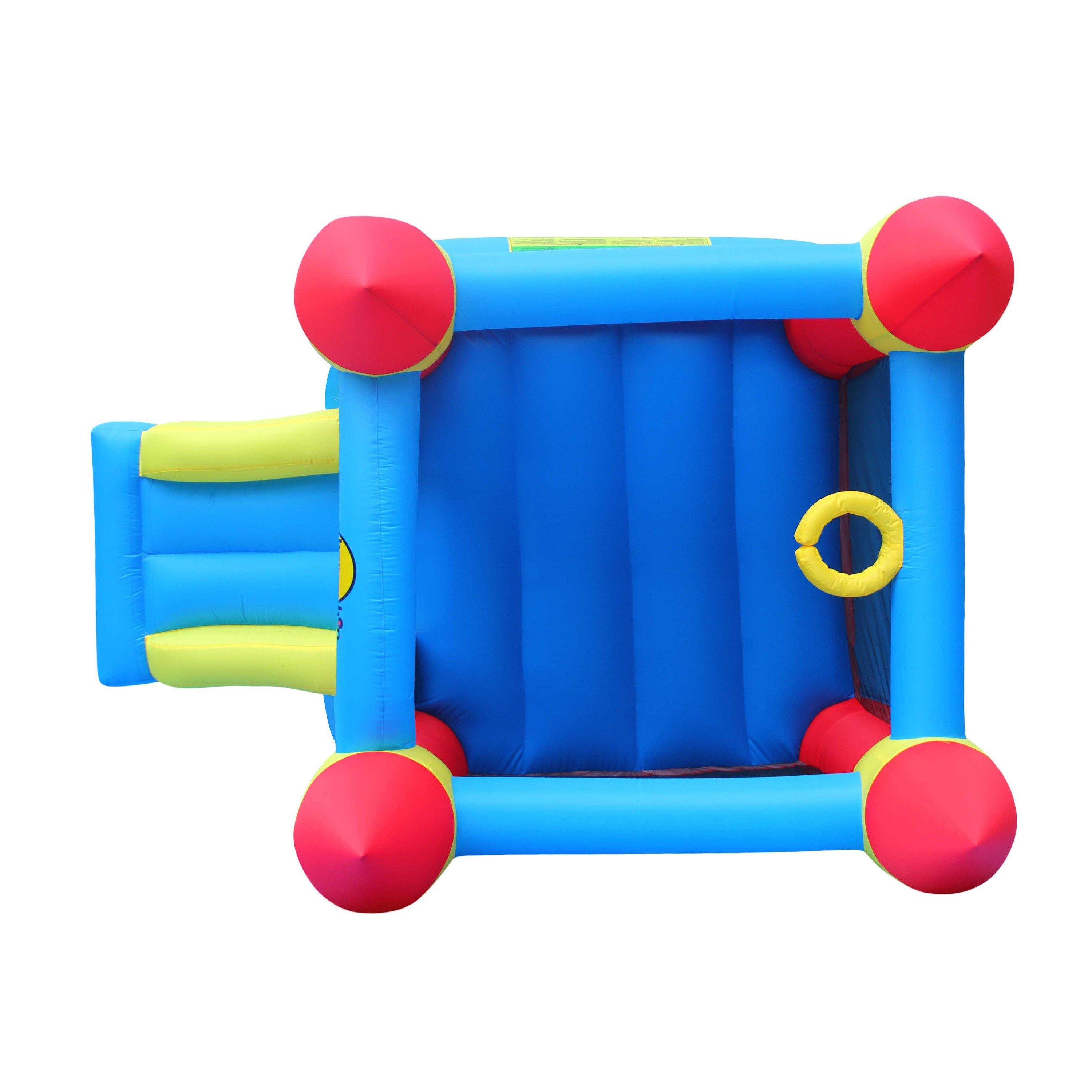 Multi - Happy Hop - Castle Bouncer with Slide and Hoop - 4