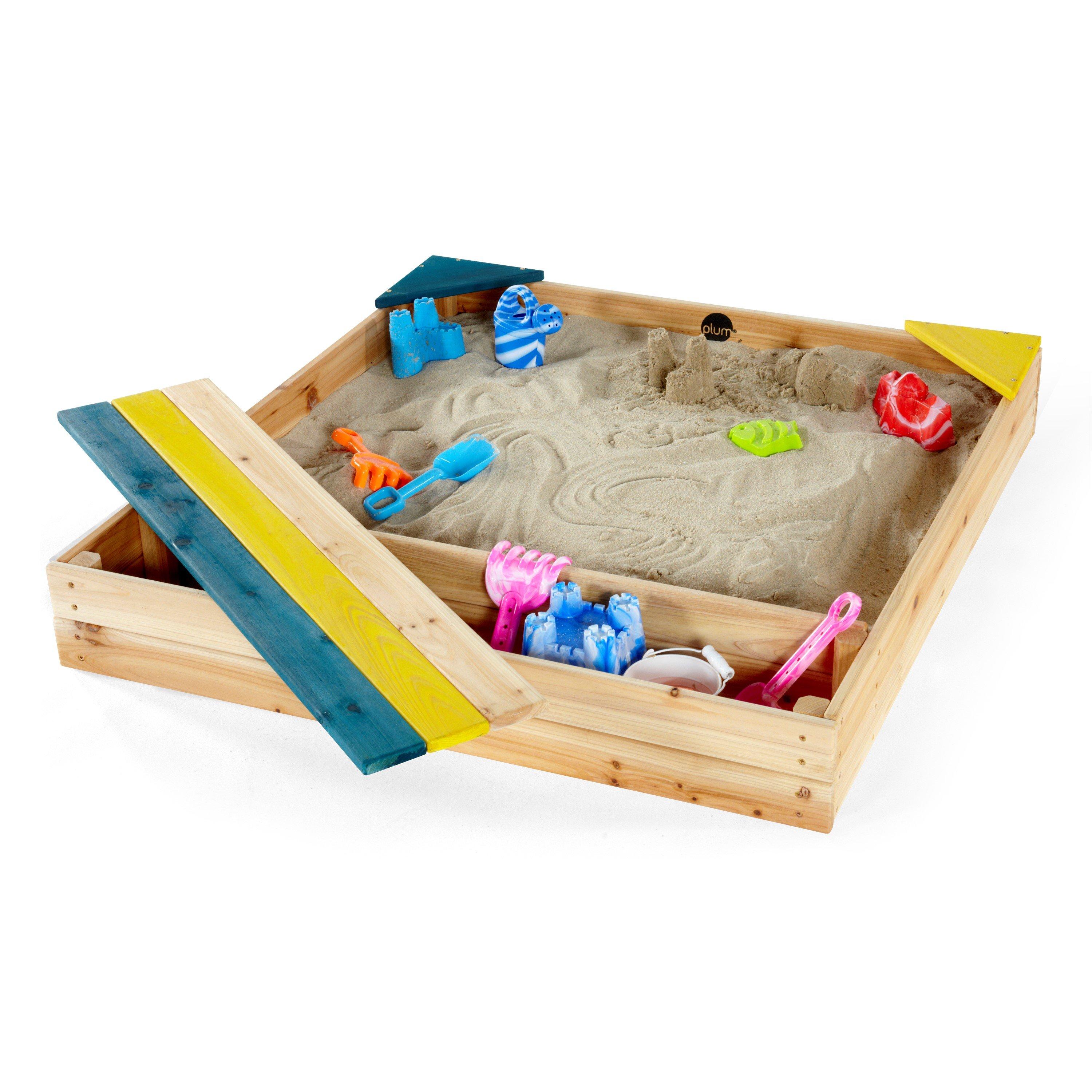 Plum Play Plum Store-It Wooden Sand Pit - Natural