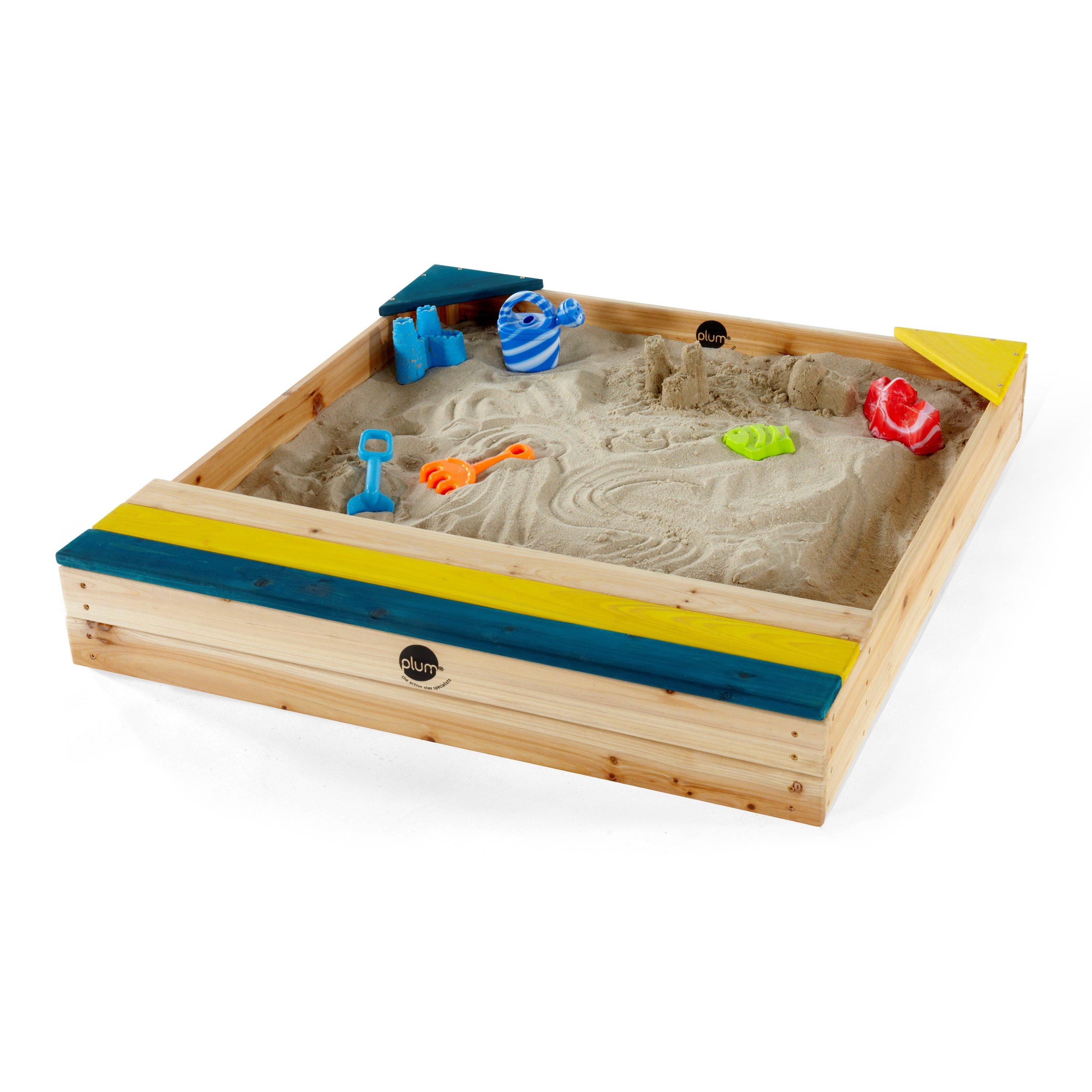 Natural - Plum Play - Plum Store-It Wooden Sand Pit - 2