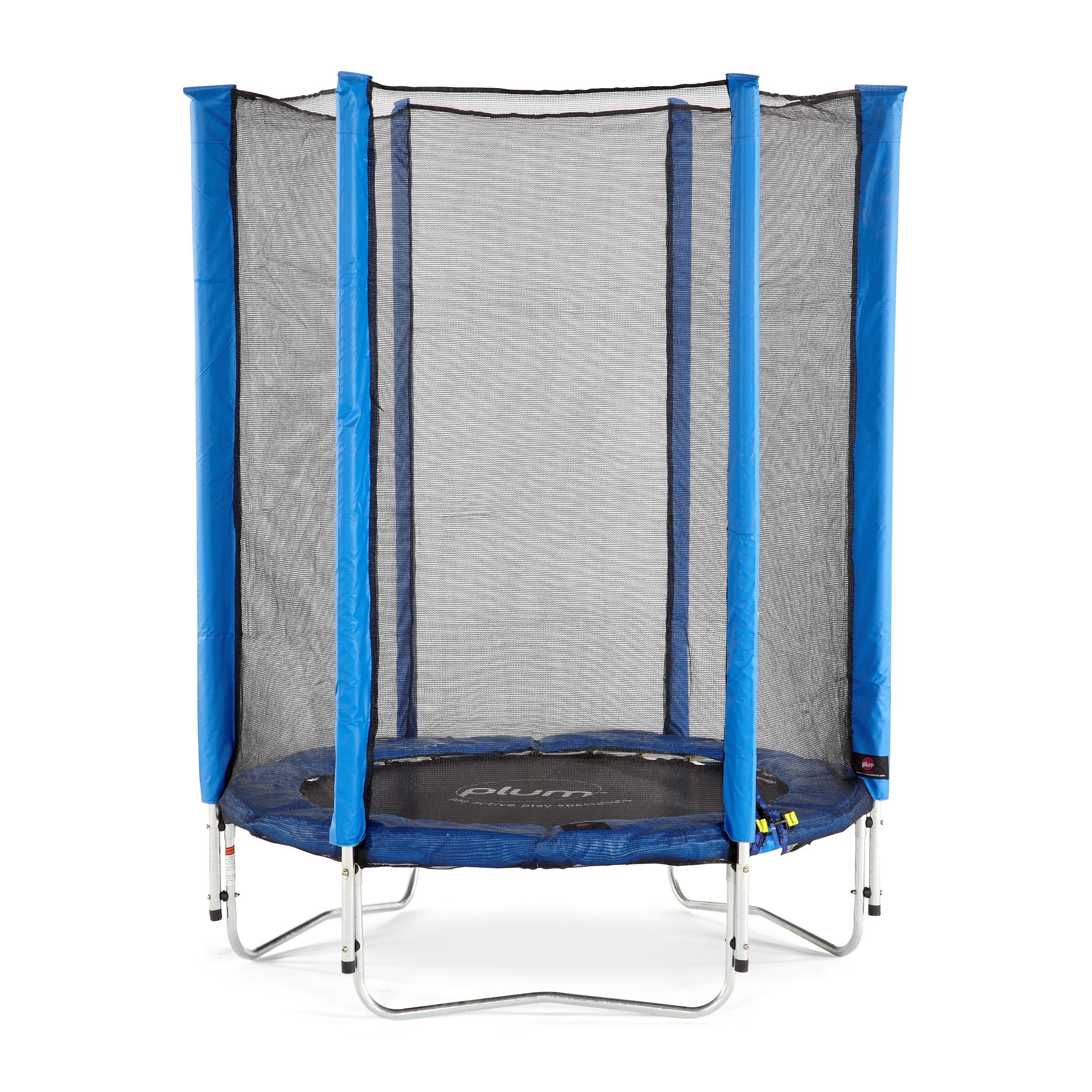 Blue - Plum Play - Plum Junior Springsafe Trampoline & Enclosure - 1