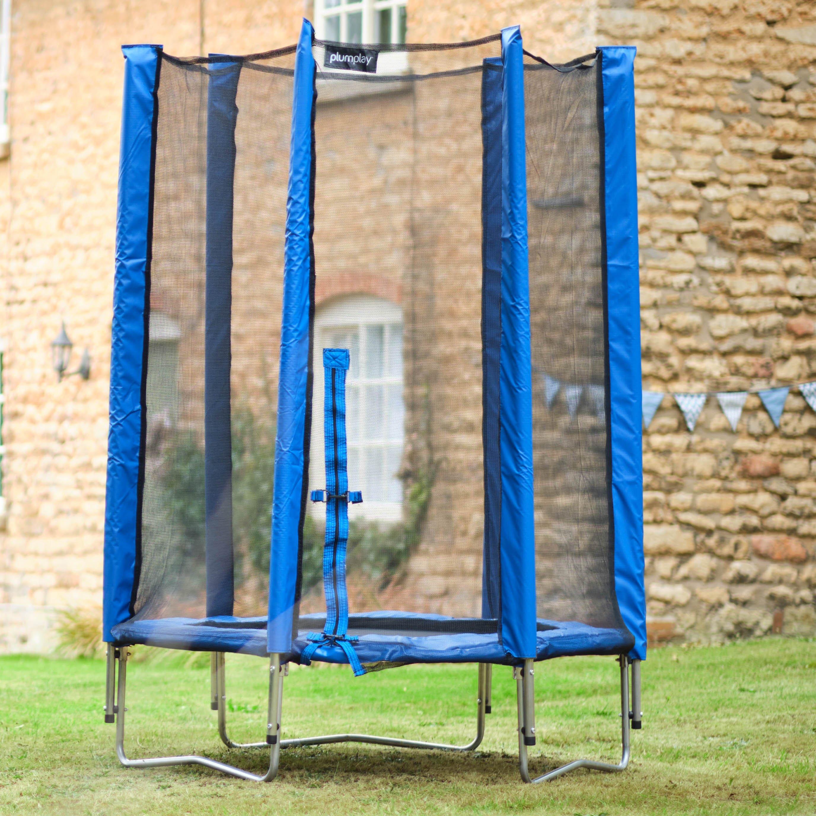 Blue - Plum Play - Plum Junior Springsafe Trampoline & Enclosure - 2