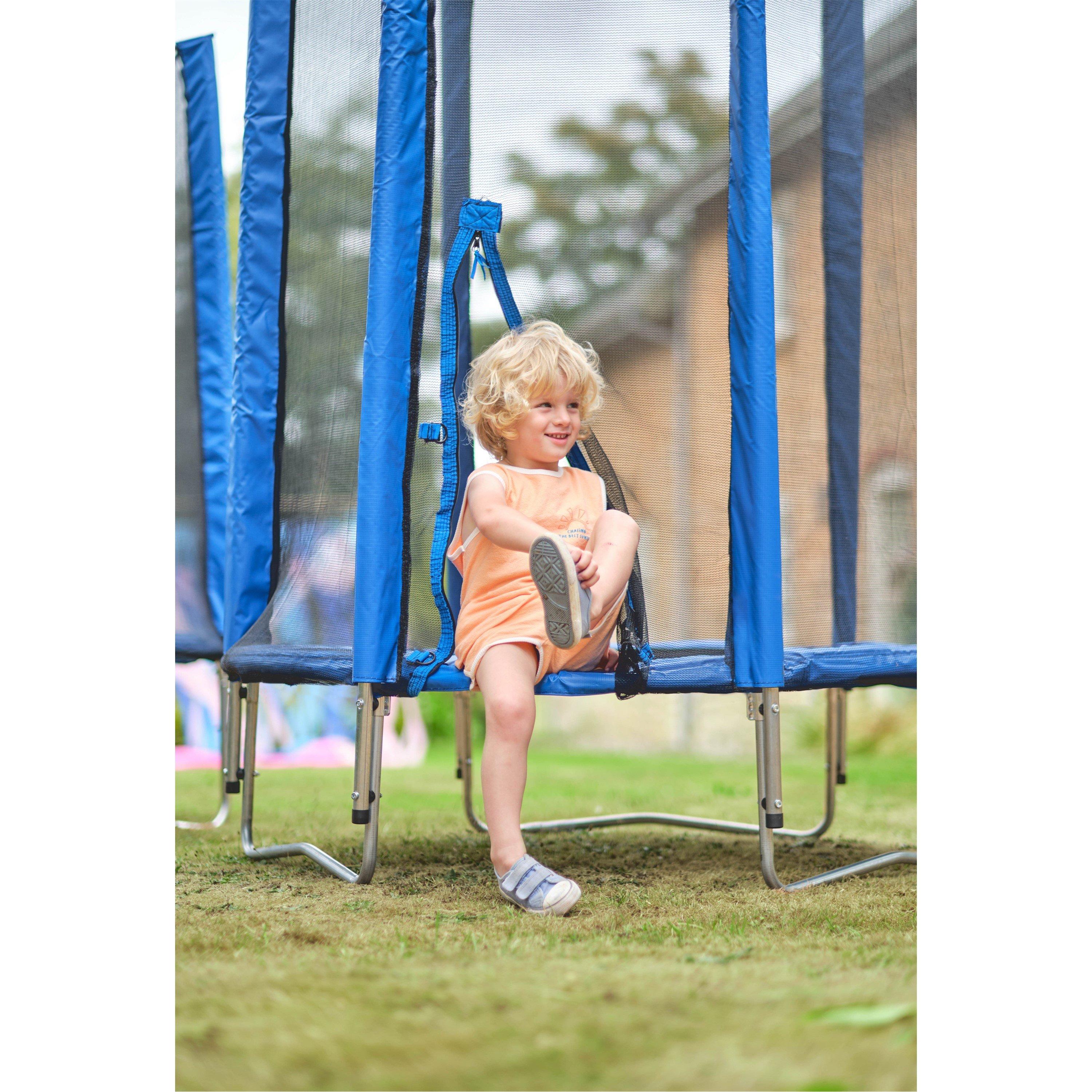 Blue - Plum Play - Plum Junior Springsafe Trampoline & Enclosure - 4