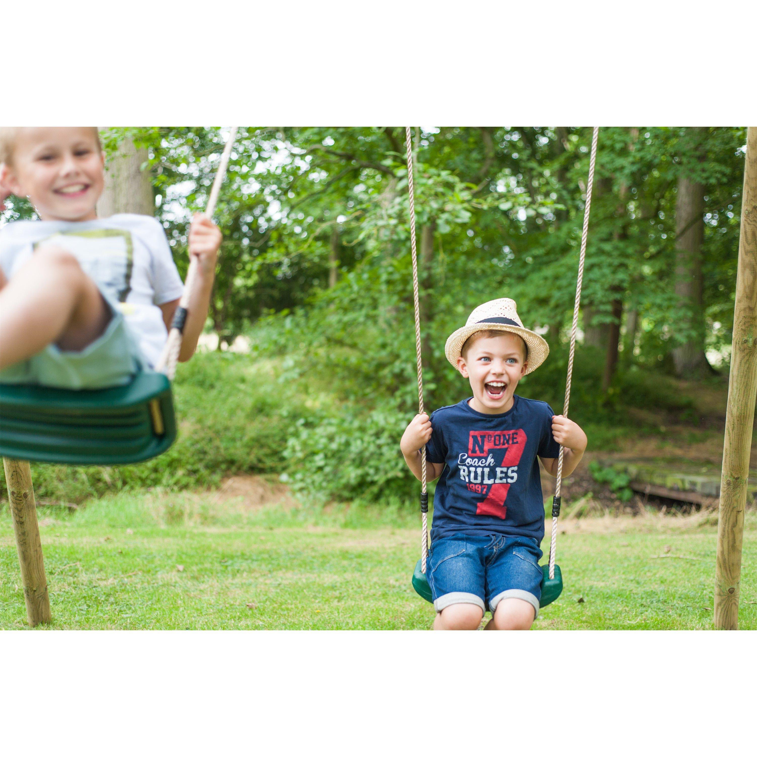 Natural - Plum Play - Plum Gibbon Wooden Swing Set - 2