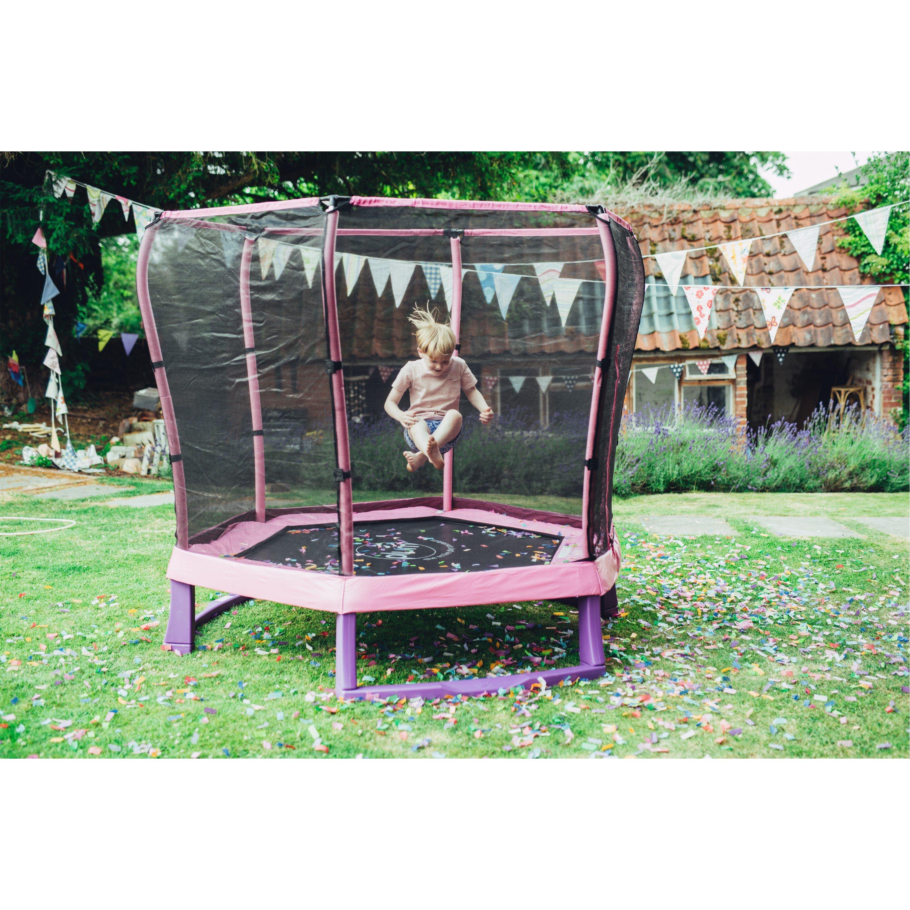 Pink - Plum Play - Plum 7ft Junior Jumper Springsafe Trampoline - 3
