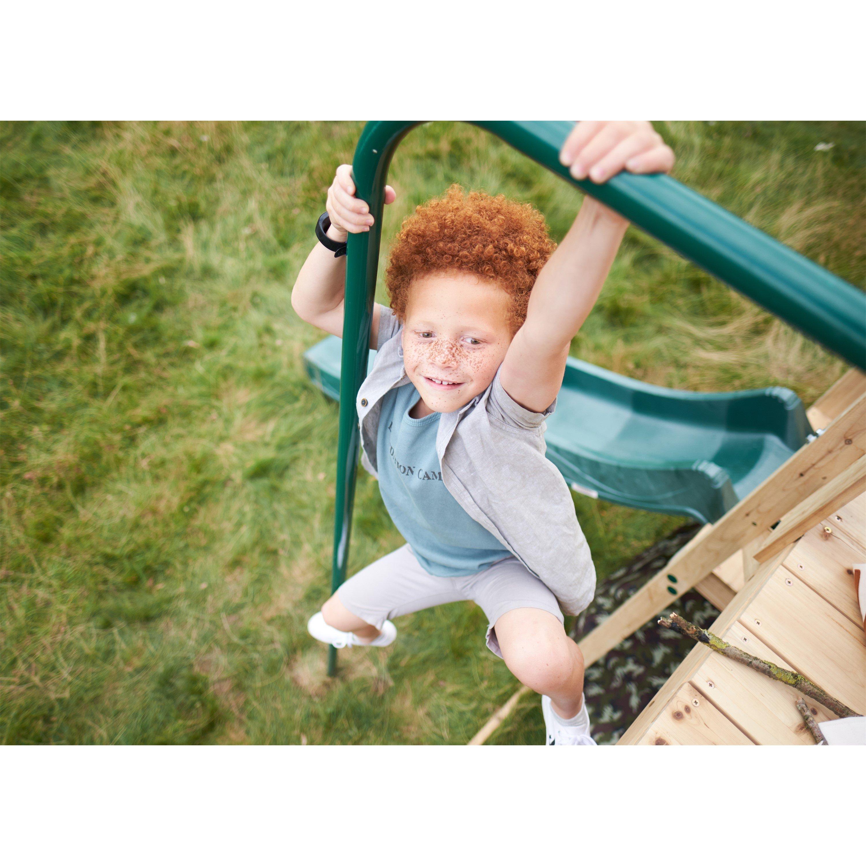 Natural - Plum Play - Plum Wooden Climbing Cube XL with Swing Arm - 11