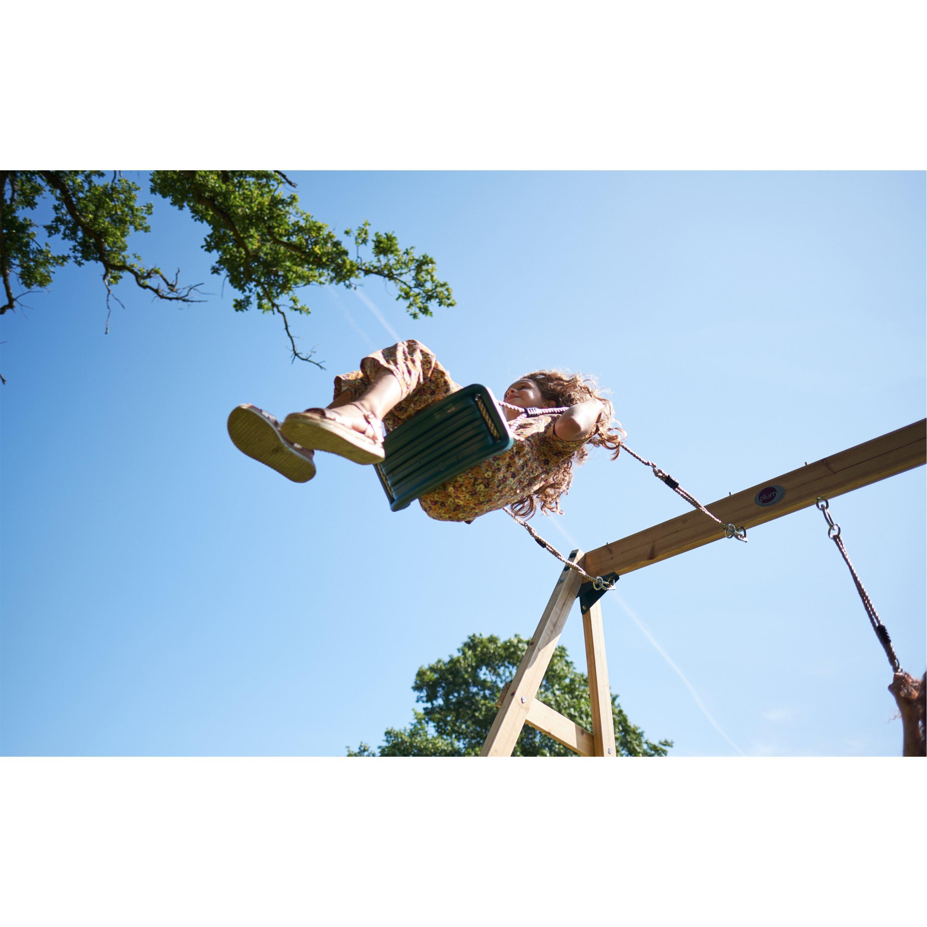 Natural - Plum Play - Plum Wooden Climbing Cube XL with Swing Arm - 7