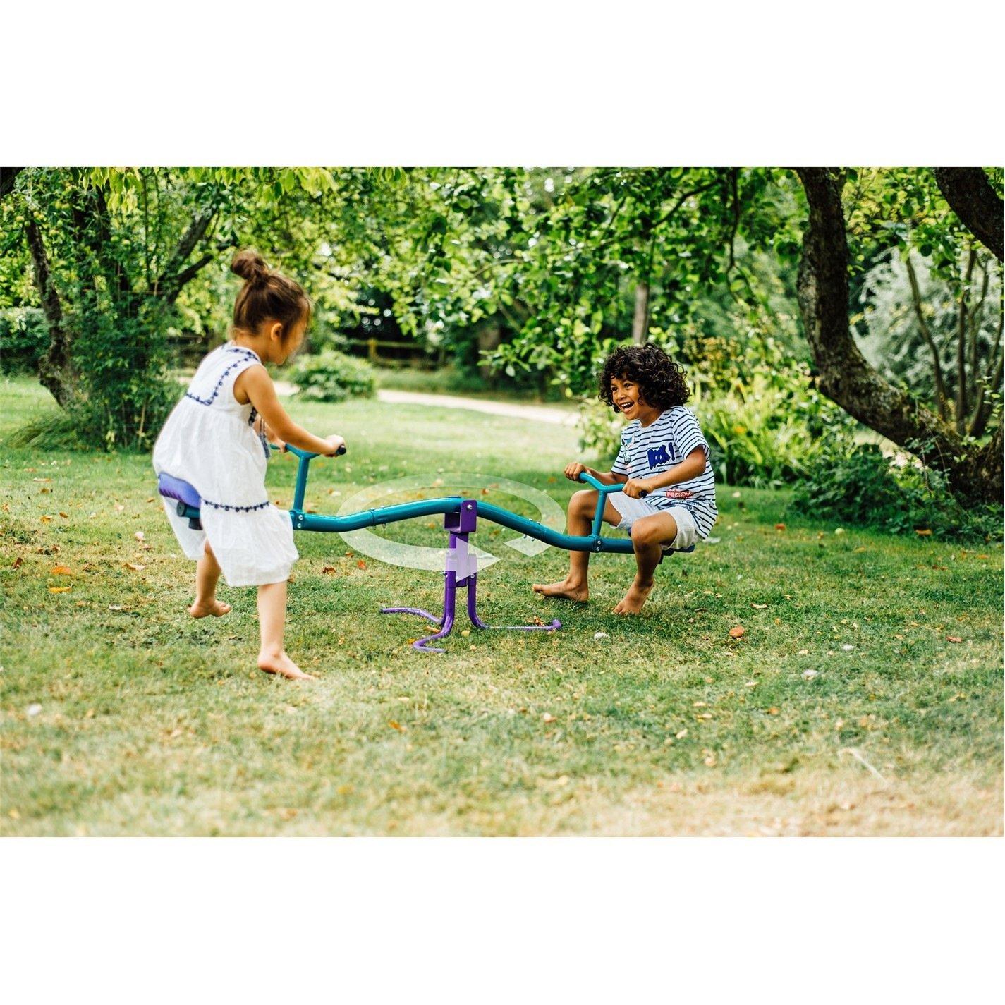 Plum Play  Kids Plum Metal Seesaw - Purple & Teal - 170 x 60 x