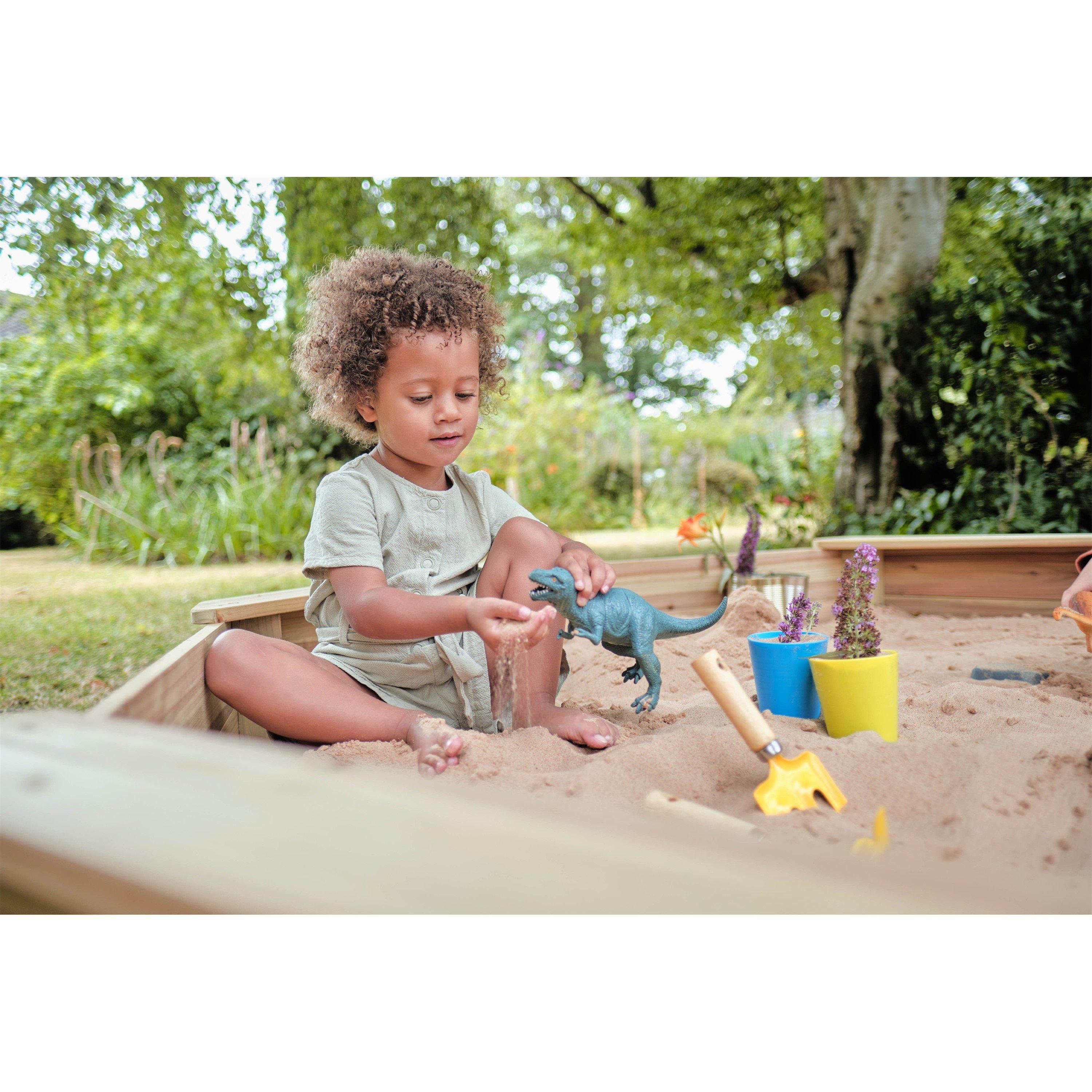 Natural - Plum Play - Plum Treasure Beach Wooden Sand Pit - 5
