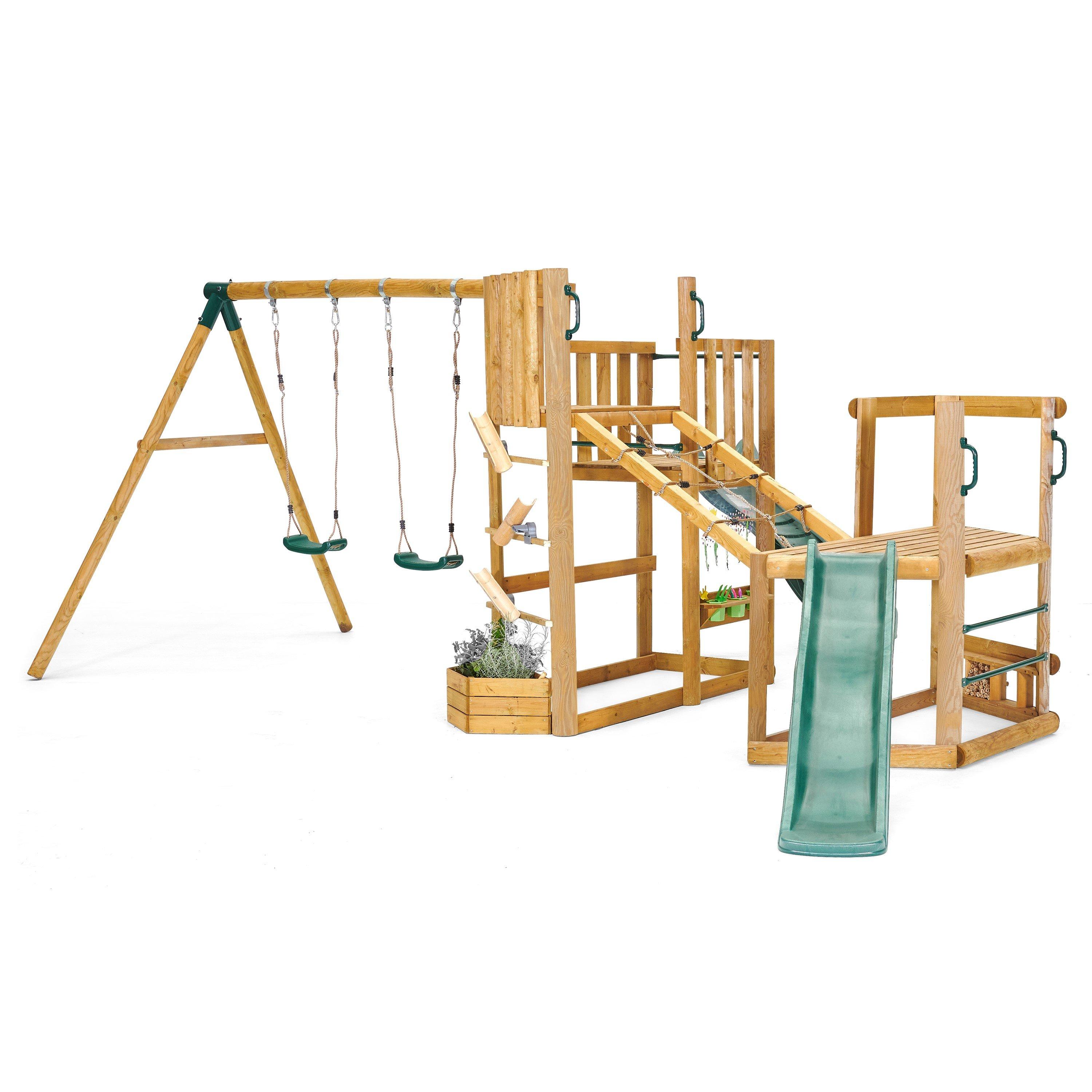 Natural - Plum Play - Plum Discovery Adventure Playcentre with Swing Arm - 2
