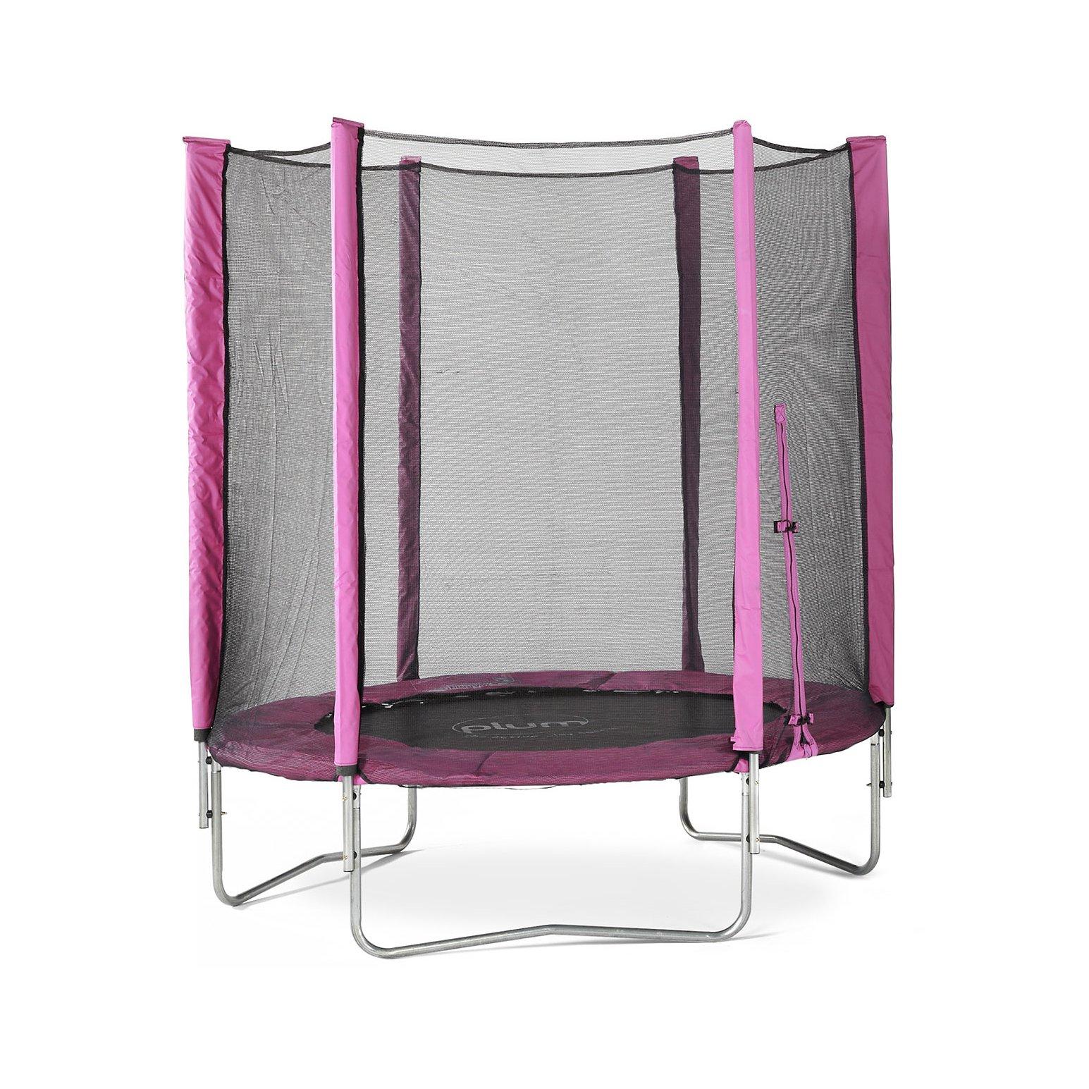Pink - Plum Play - Plum Junior 6ft Trampoline & Enclosure - 1