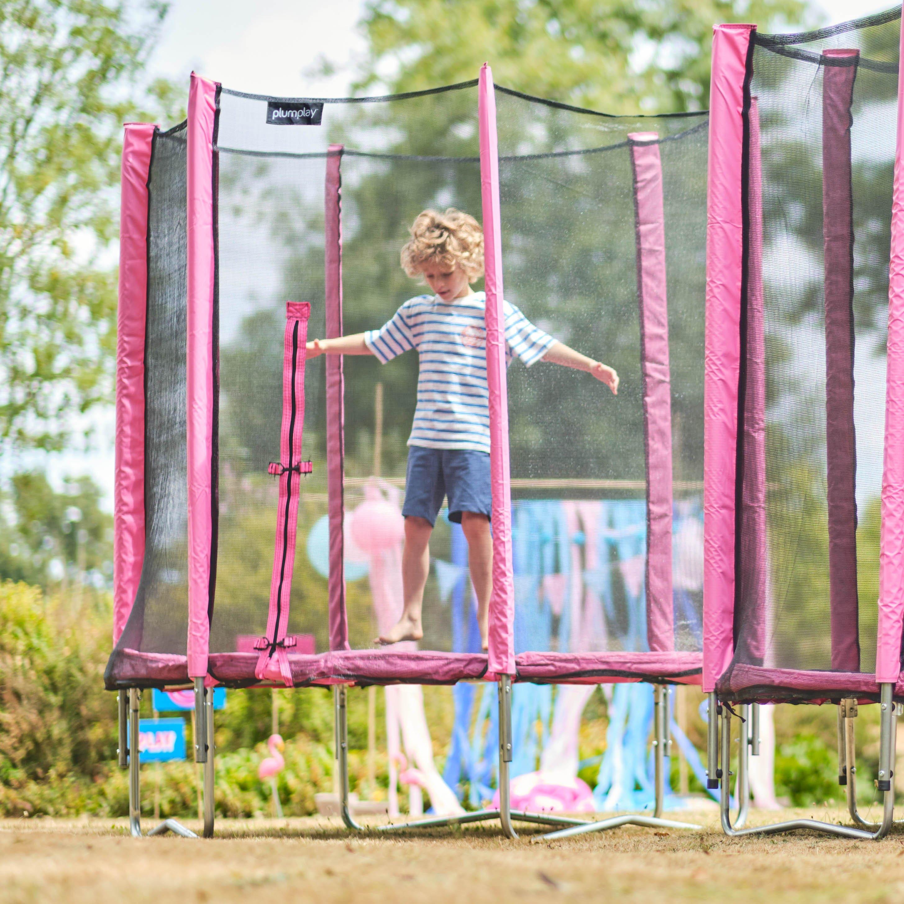 Pink - Plum Play - Plum Junior 6ft Trampoline & Enclosure - 3