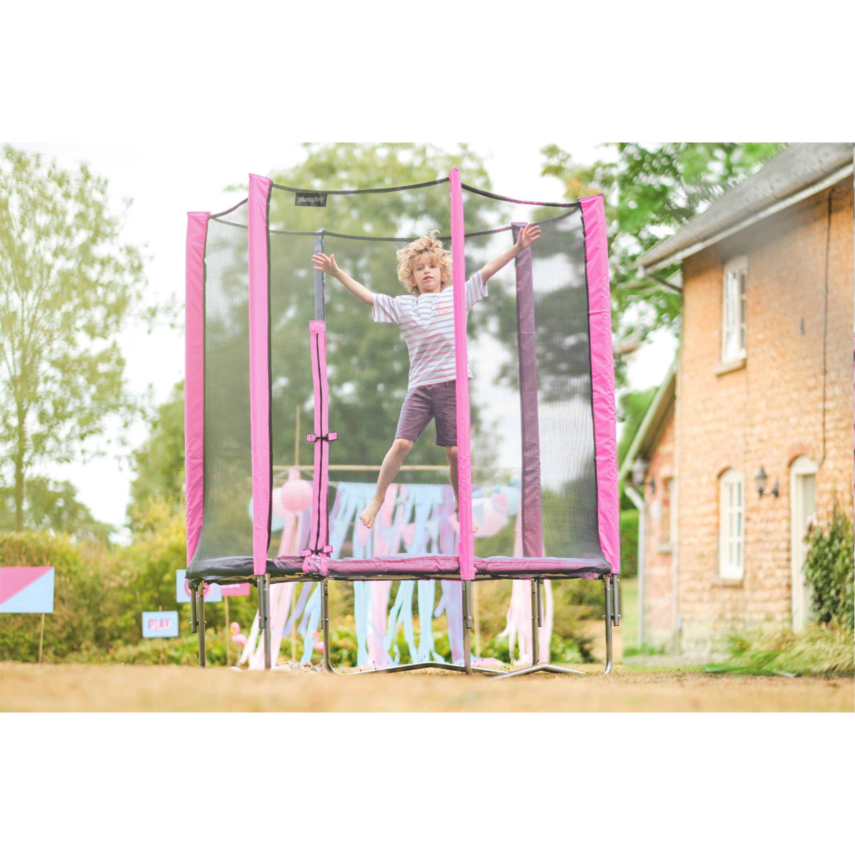 Pink - Plum Play - Plum Junior 6ft Trampoline & Enclosure - 4
