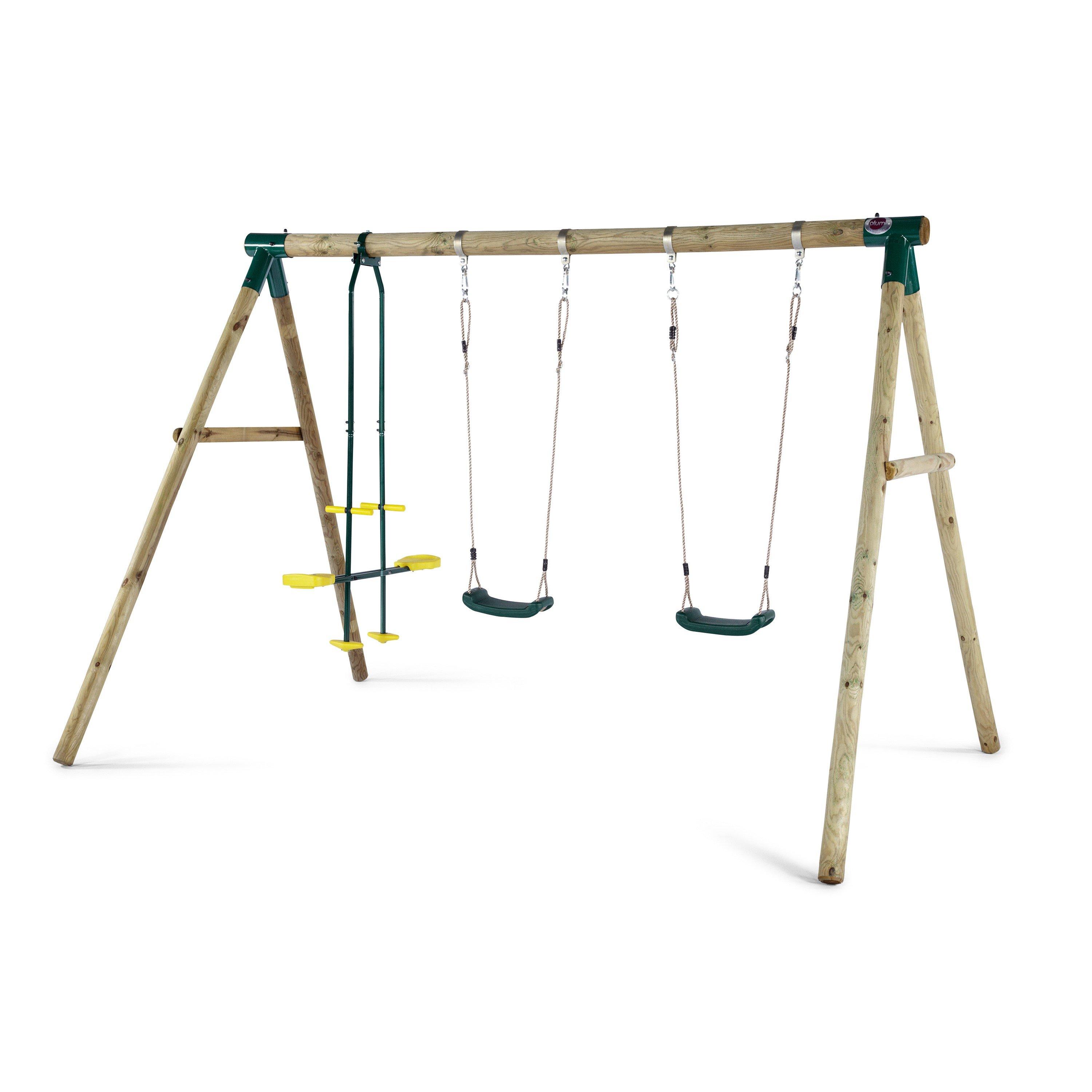 Natural - Plum Play - Plum Woolly Monkey II Swing Set - 1