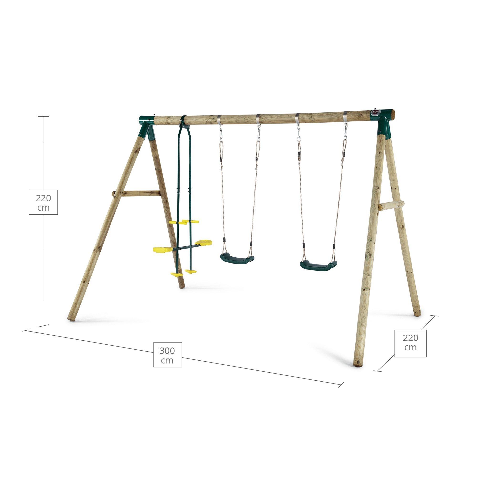 Natural - Plum Play - Plum Woolly Monkey II Swing Set - 2