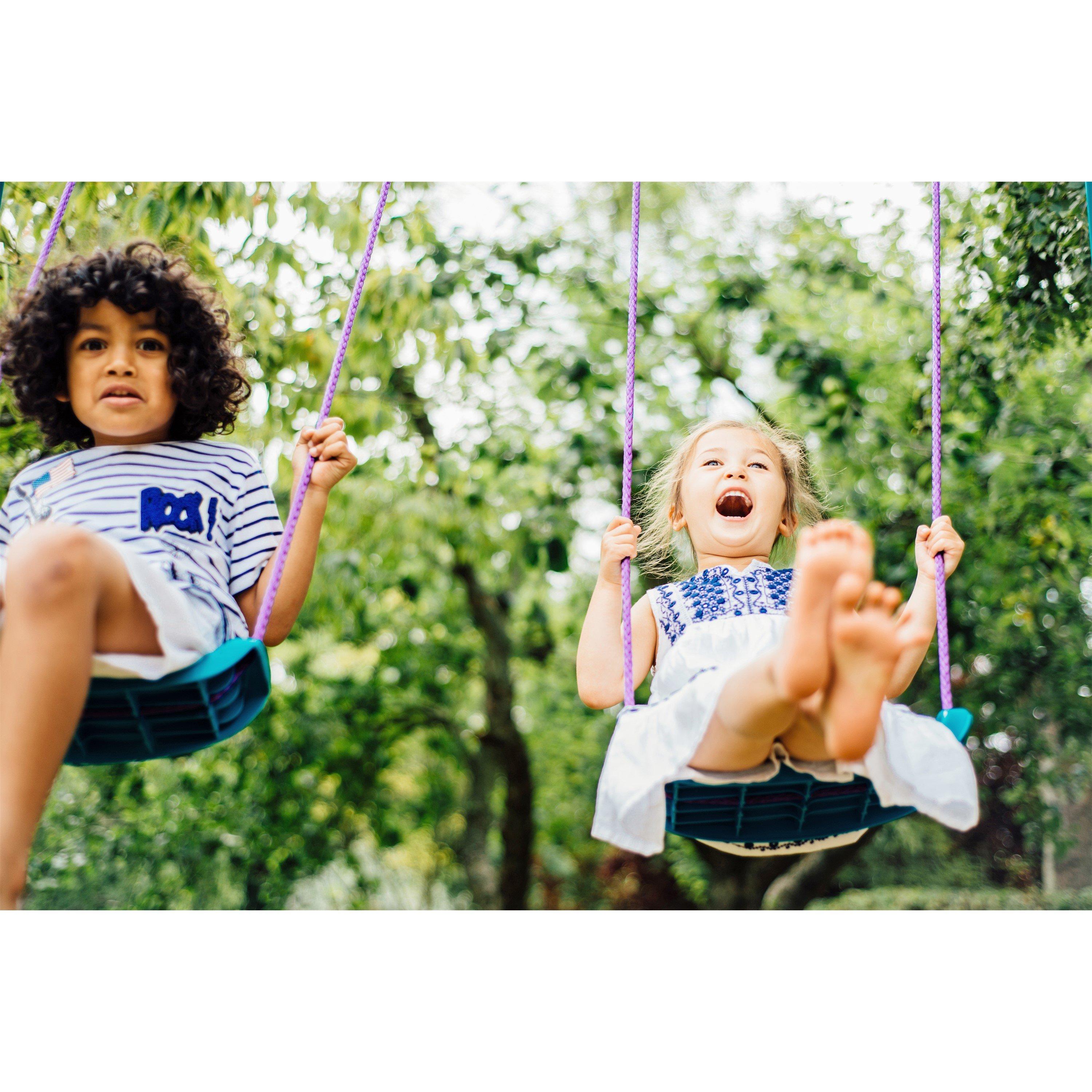 Purple & Teal - Plum Play - Plum Sedna Double Swing Set - 5