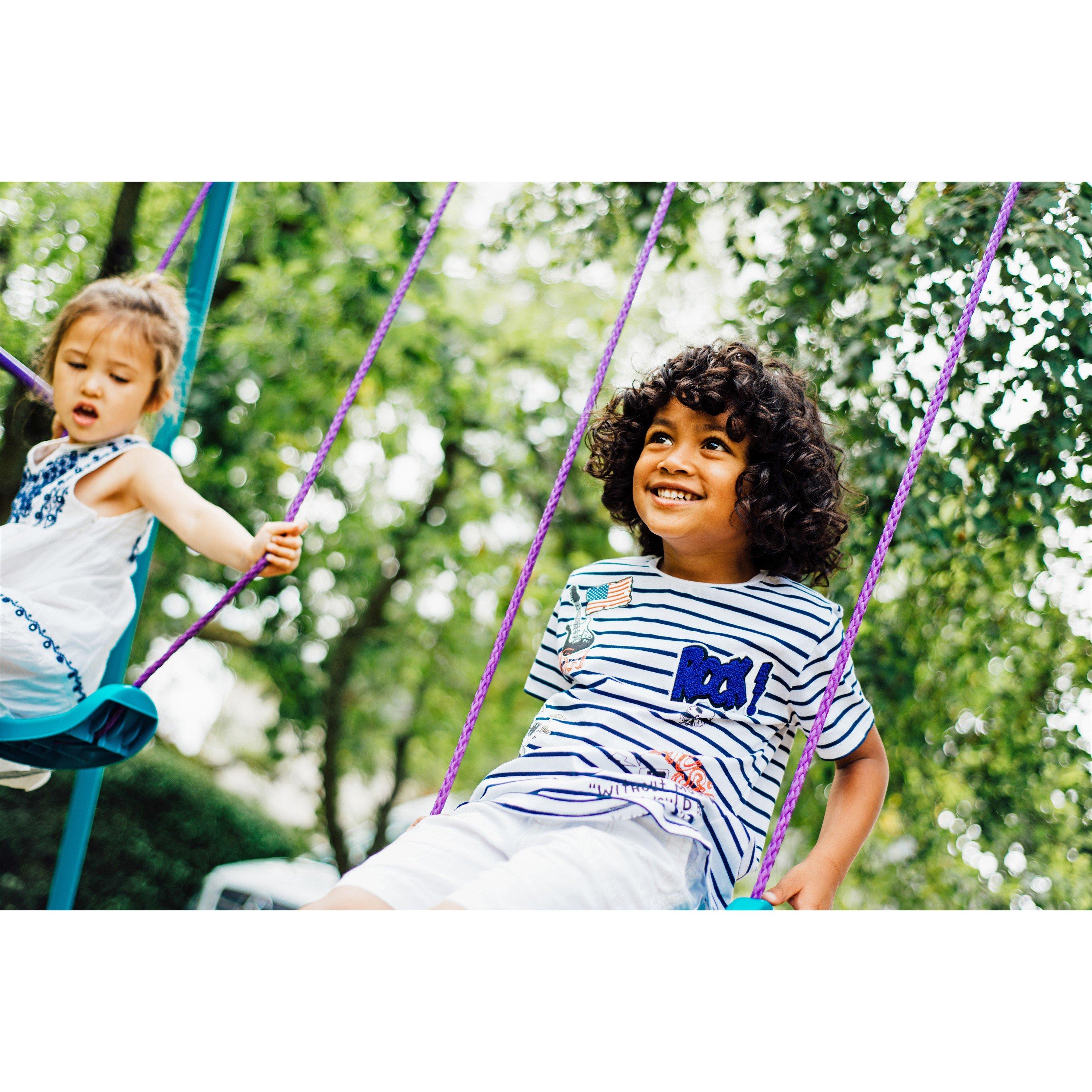 Purple & Teal - Plum Play - Plum Sedna Double Swing Set - 6