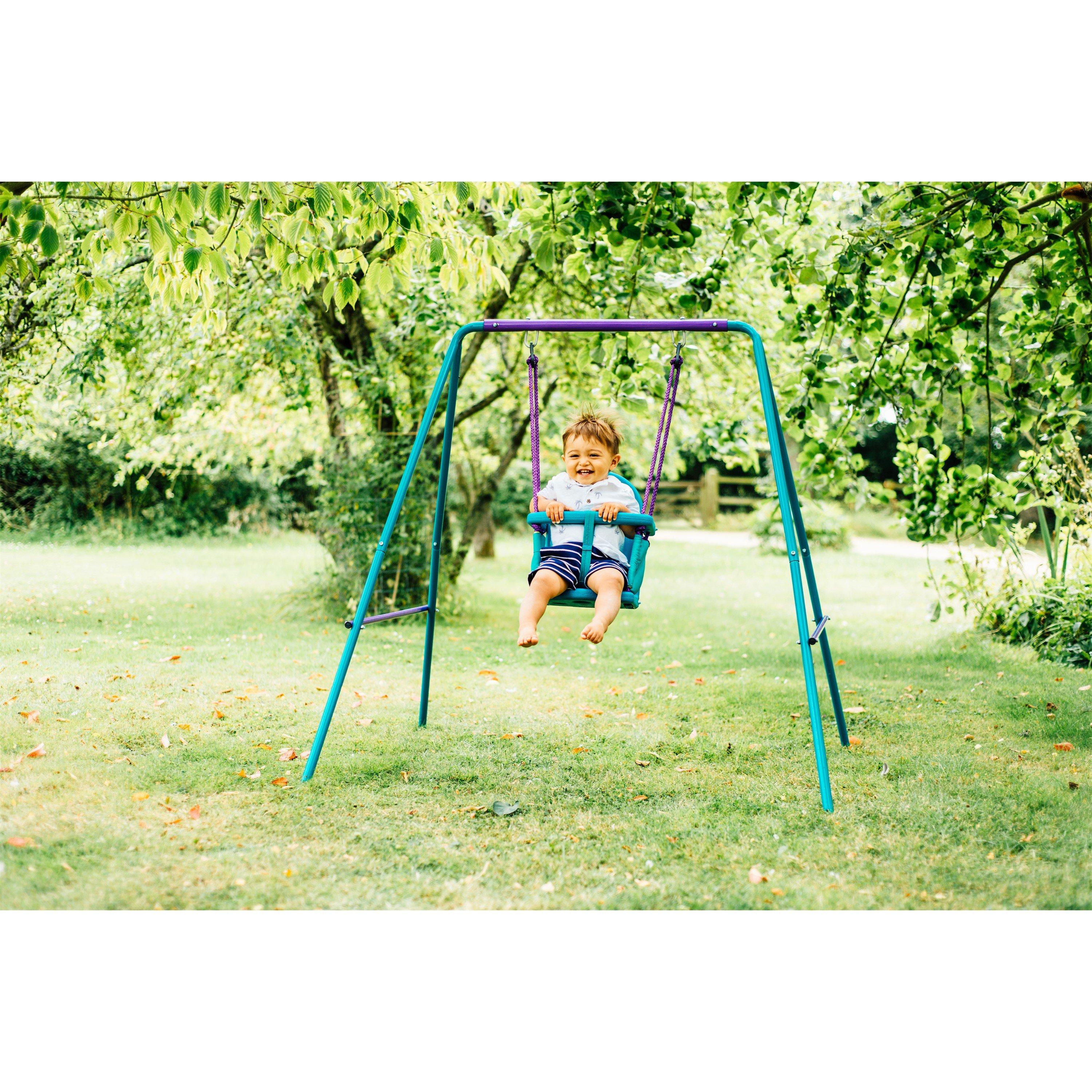Purple & Teal - Plum Play - Plum 2 in 1 Swing Set - 5